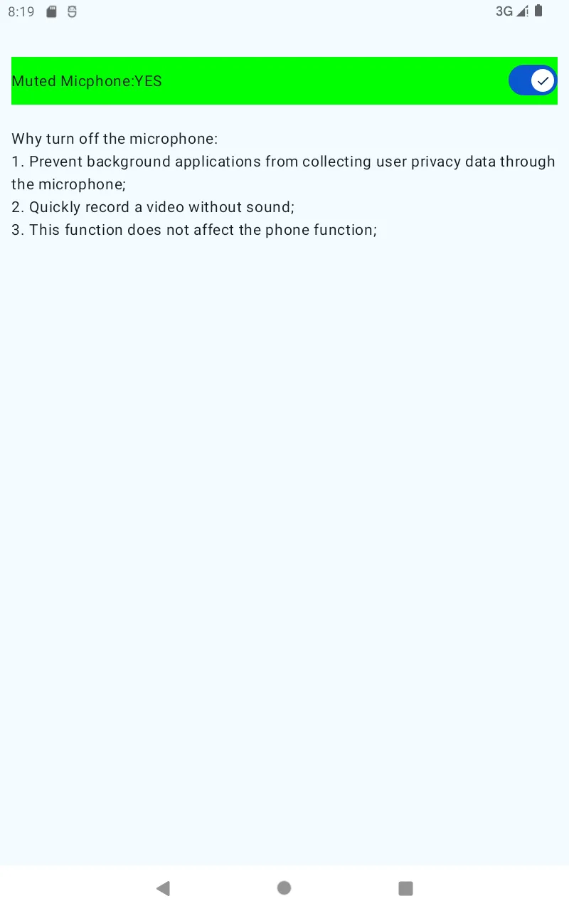 Mute Mic: Turn on/off mic eazy | Indus Appstore | Screenshot