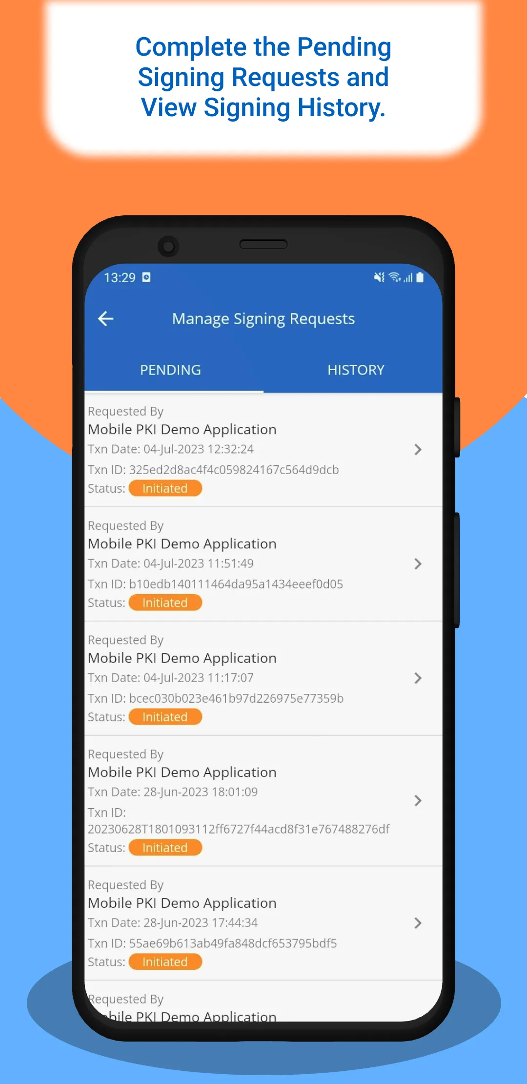 eMudhra Mobile PKI | Indus Appstore | Screenshot