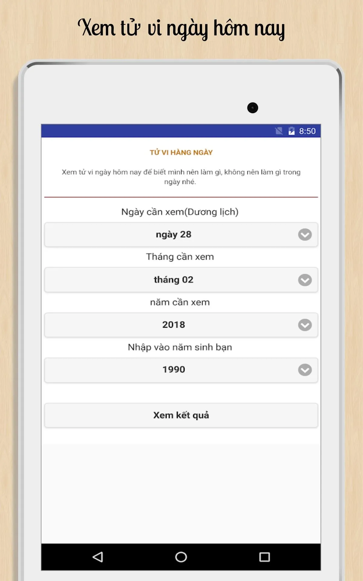 Tử vi hàng ngày | Indus Appstore | Screenshot