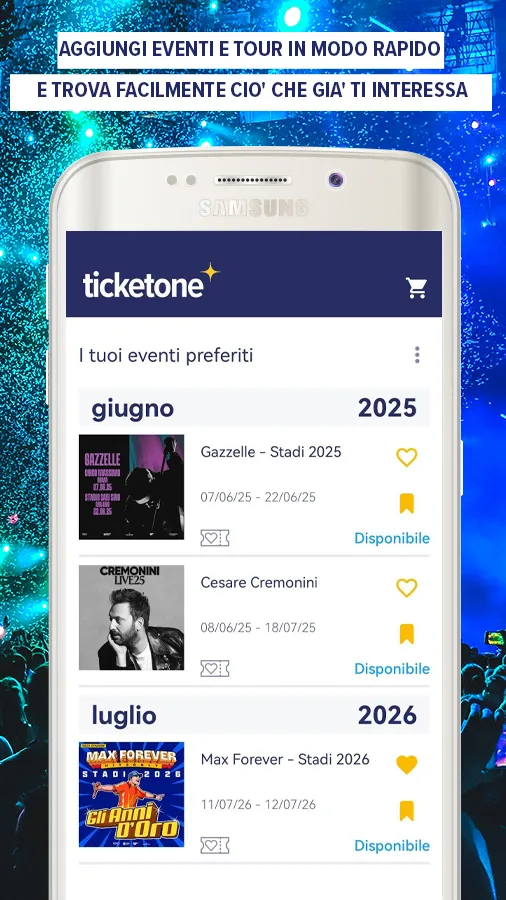 TicketOne.it | Indus Appstore | Screenshot