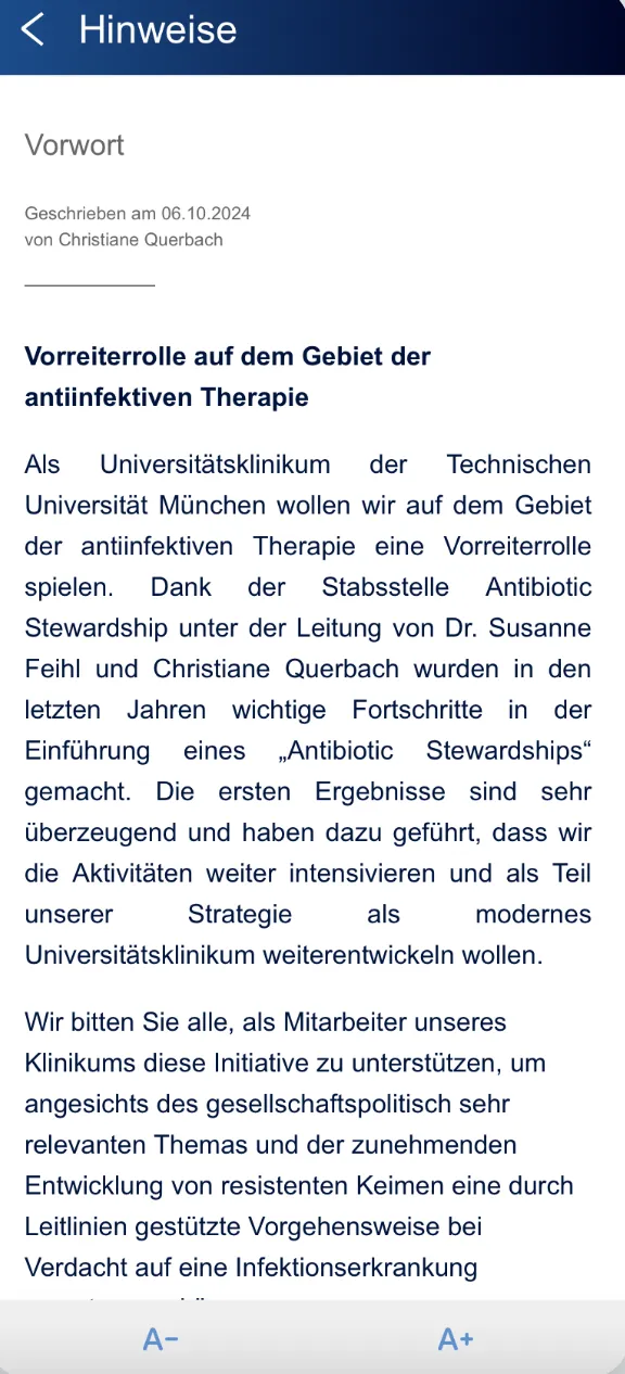 Antiinfektiva Leitfaden | Indus Appstore | Screenshot