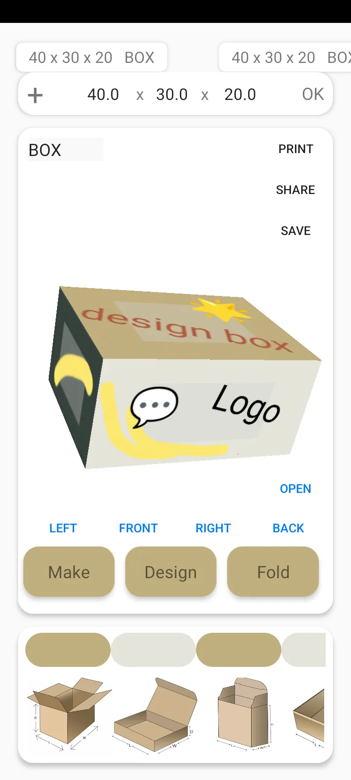 Box Maker Template Creator Pro | Indus Appstore | Screenshot