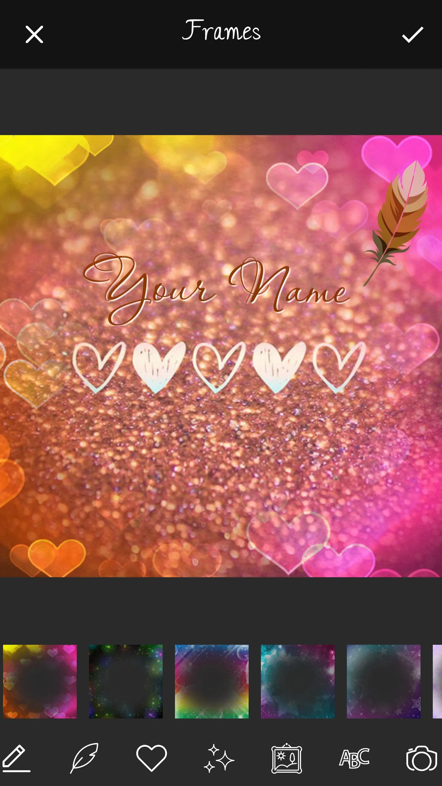 Glitter Name Art Maker | Indus Appstore | Screenshot