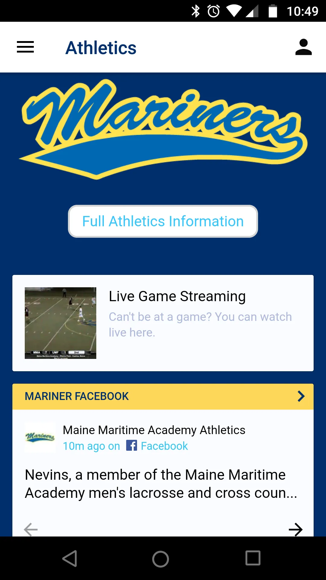 Maine Maritime Academy Mobile | Indus Appstore | Screenshot