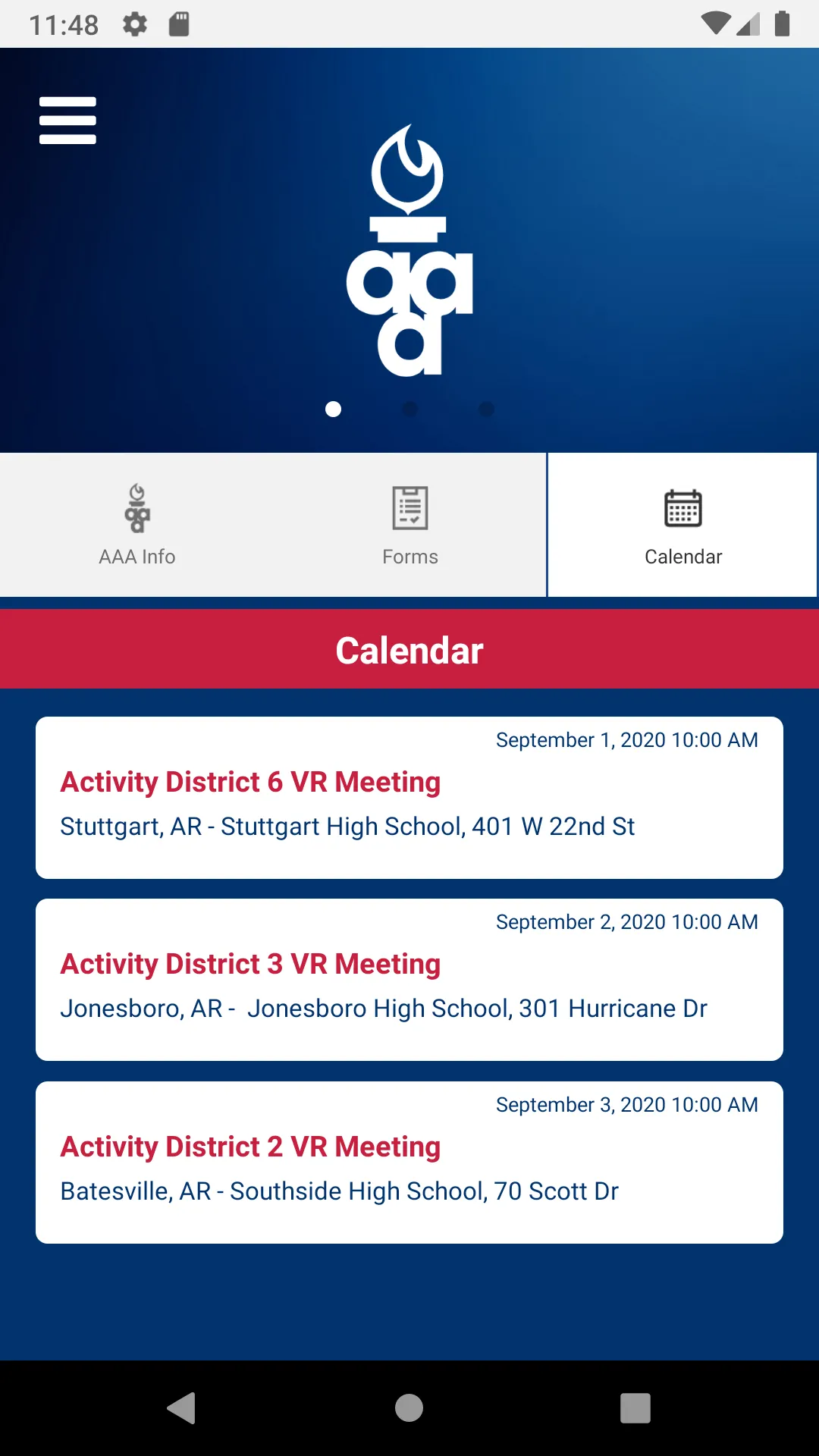 Arkansas Activities Associatio | Indus Appstore | Screenshot