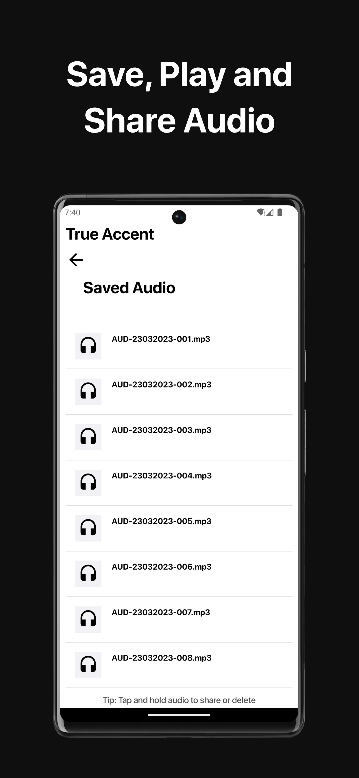 True Accent AI : Realistic TTS | Indus Appstore | Screenshot