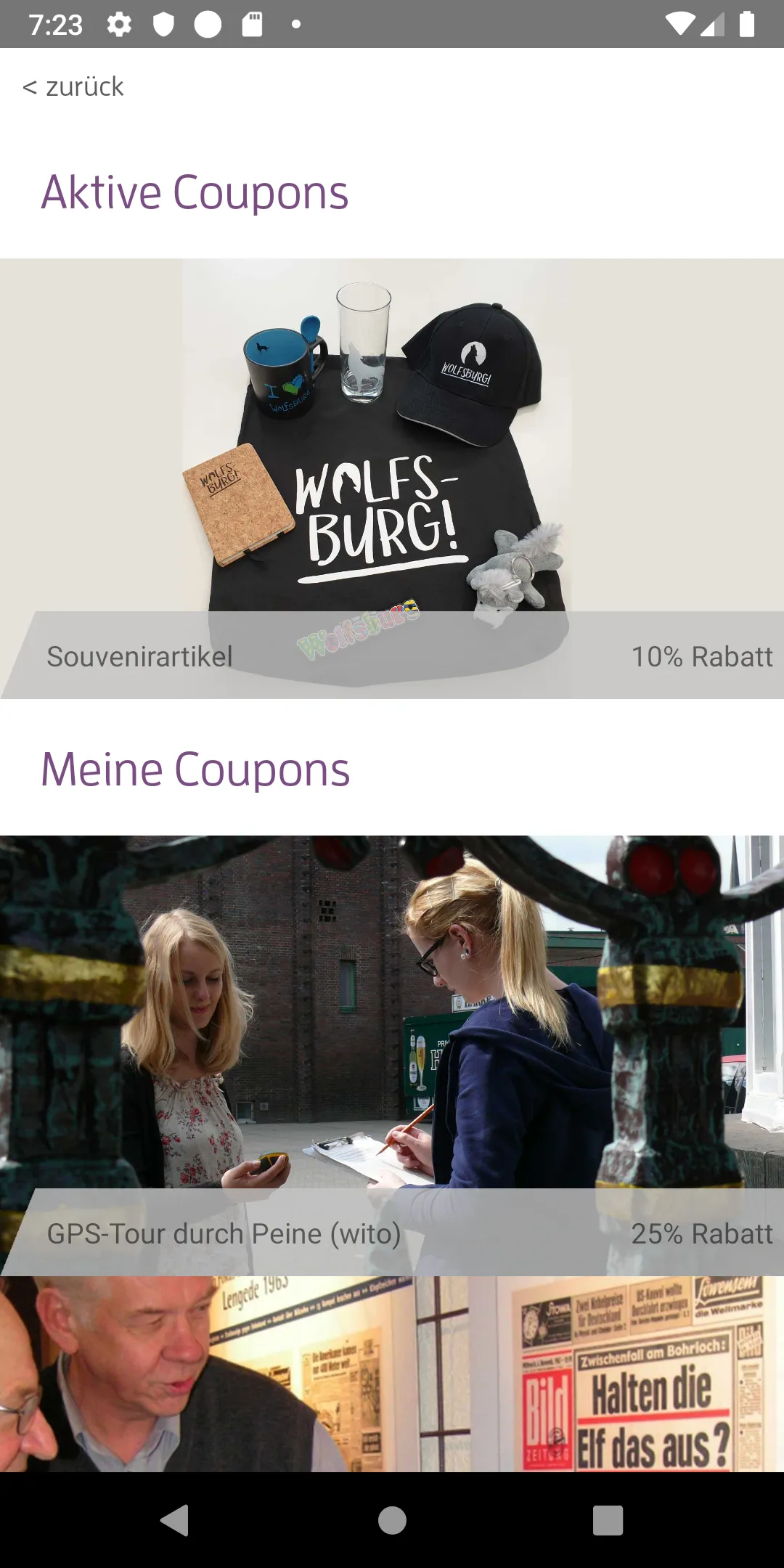 zeitORTE - Kulturcoupons | Indus Appstore | Screenshot