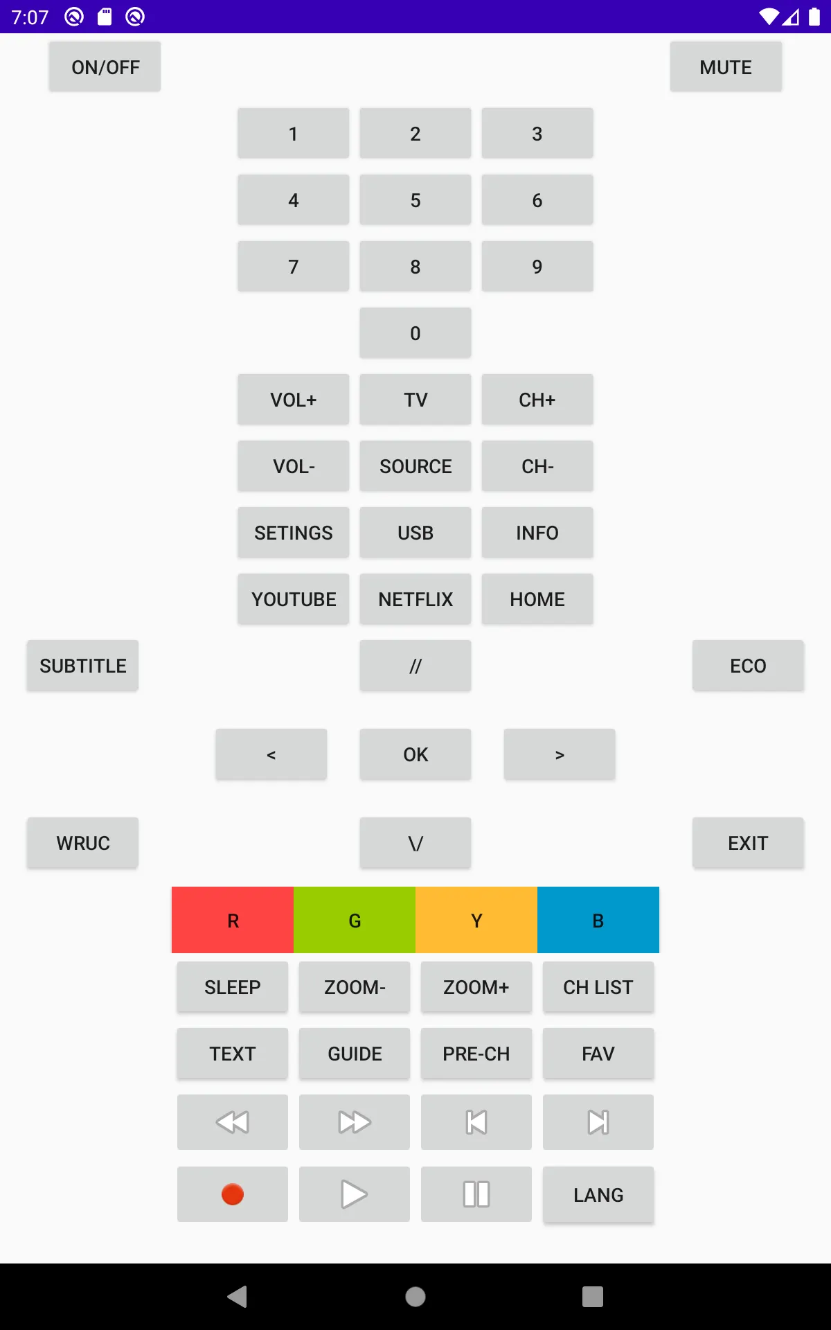 KrugerMatz IR remote | Indus Appstore | Screenshot