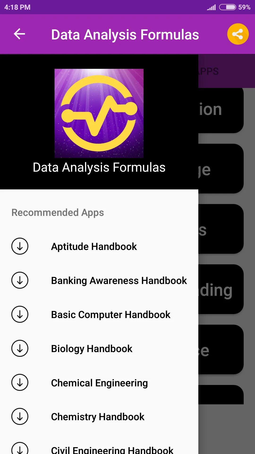 Data Analysis Formulas | Indus Appstore | Screenshot