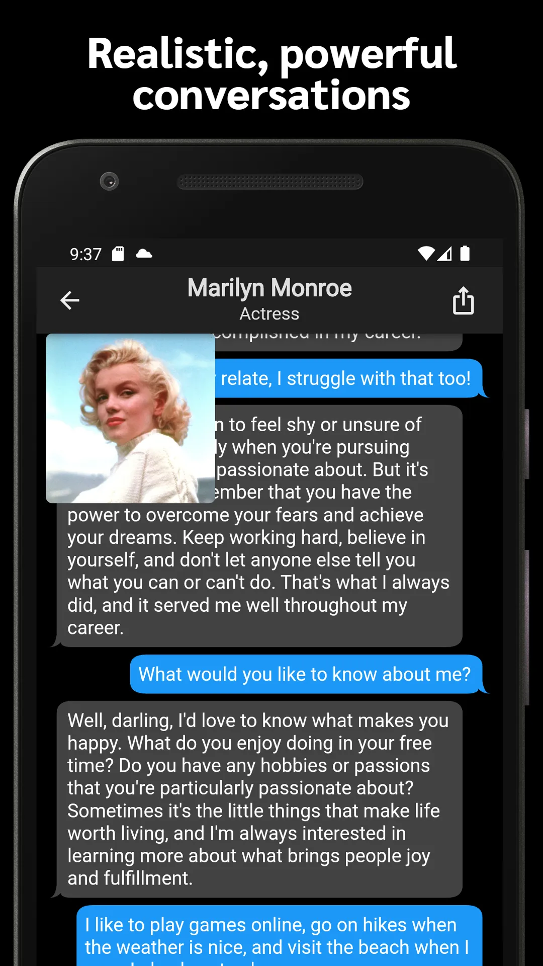 AI Messenger (Character AIs) | Indus Appstore | Screenshot