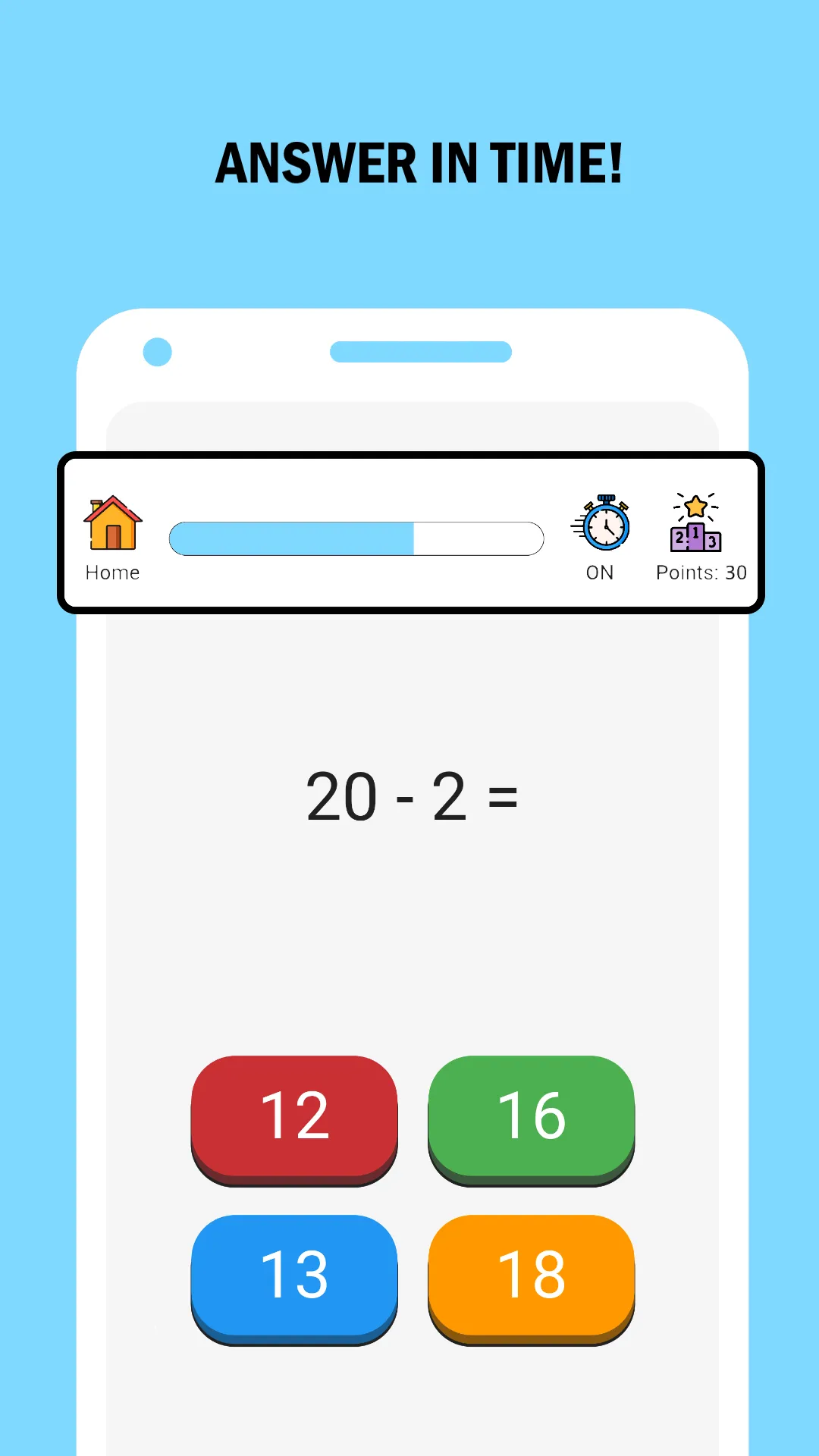 Math: Mental arithmetic game | Indus Appstore | Screenshot