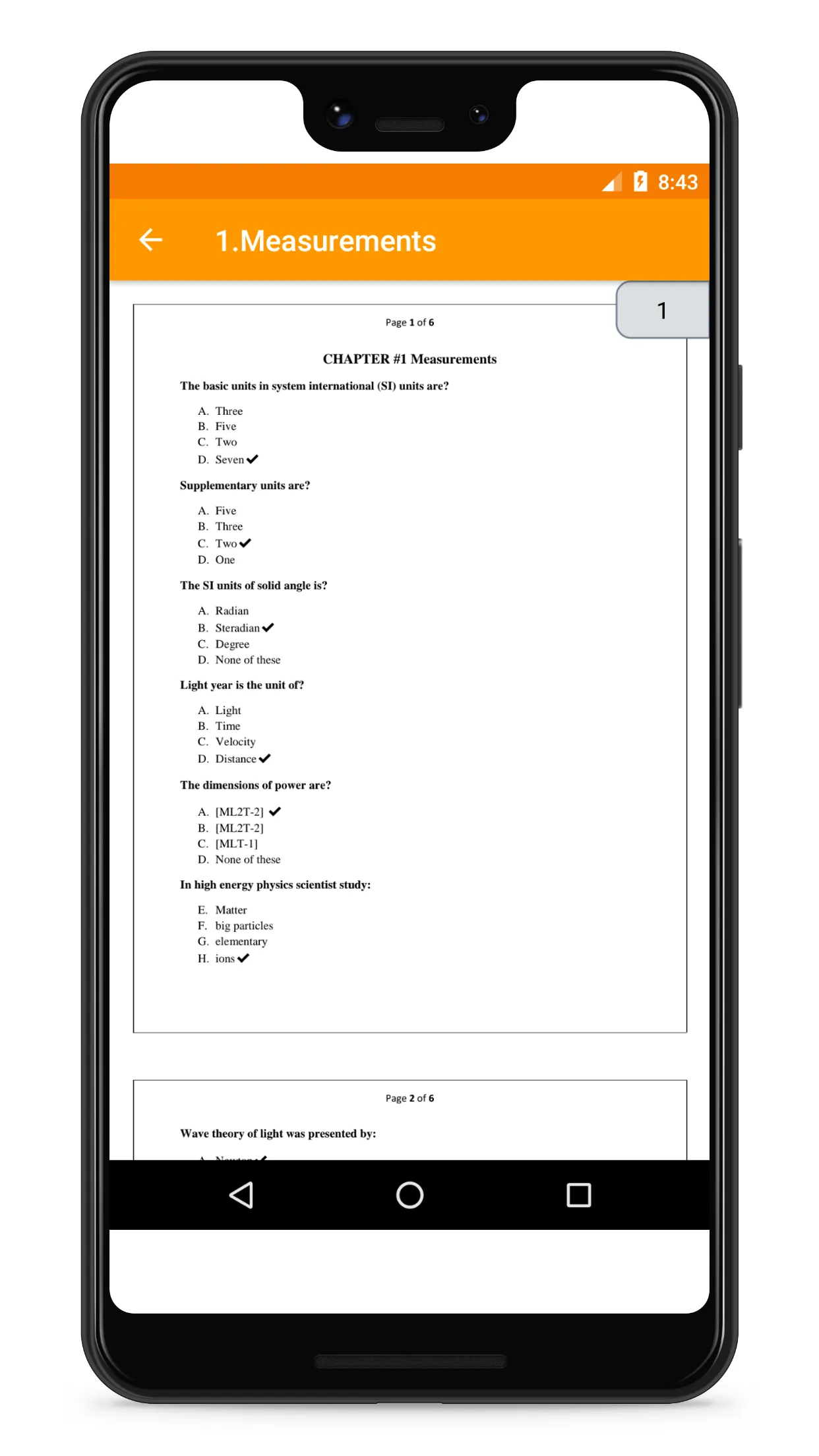 Intermediate Physics Mcqs | Indus Appstore | Screenshot