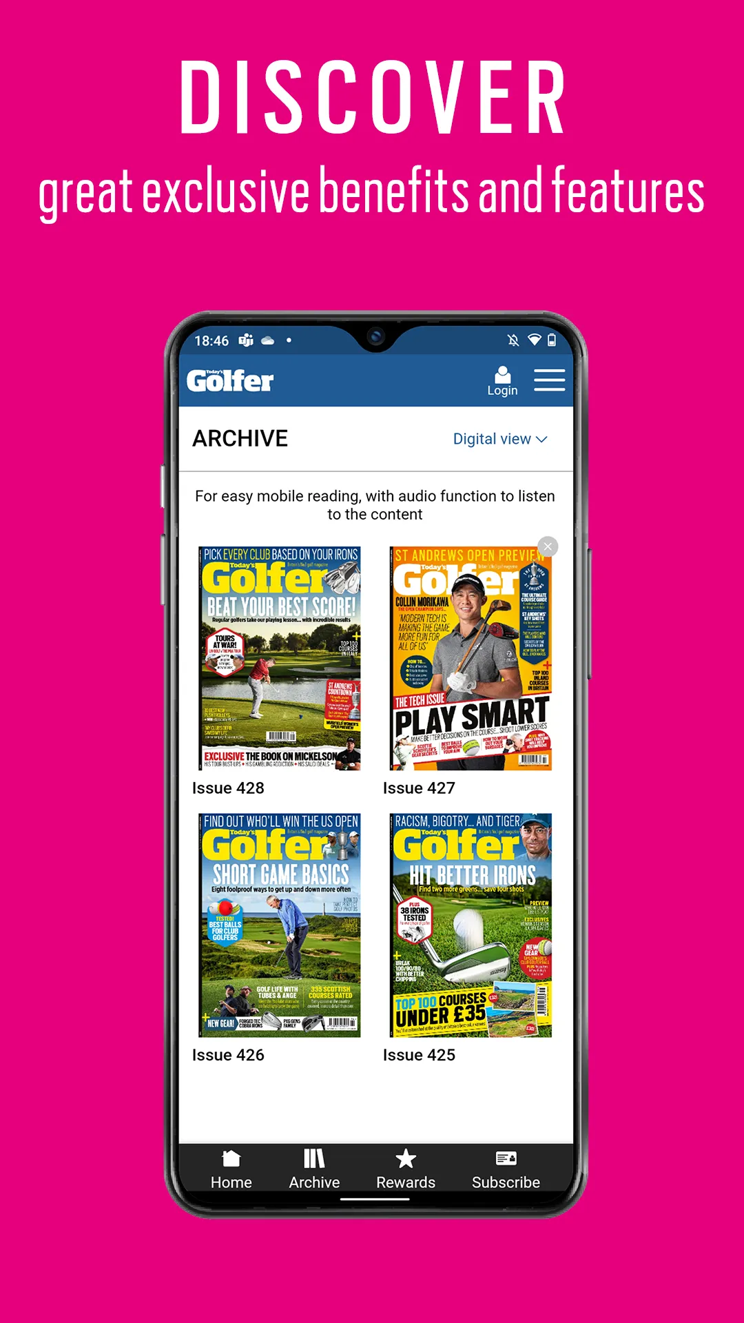 Today's Golfer Magazine | Indus Appstore | Screenshot