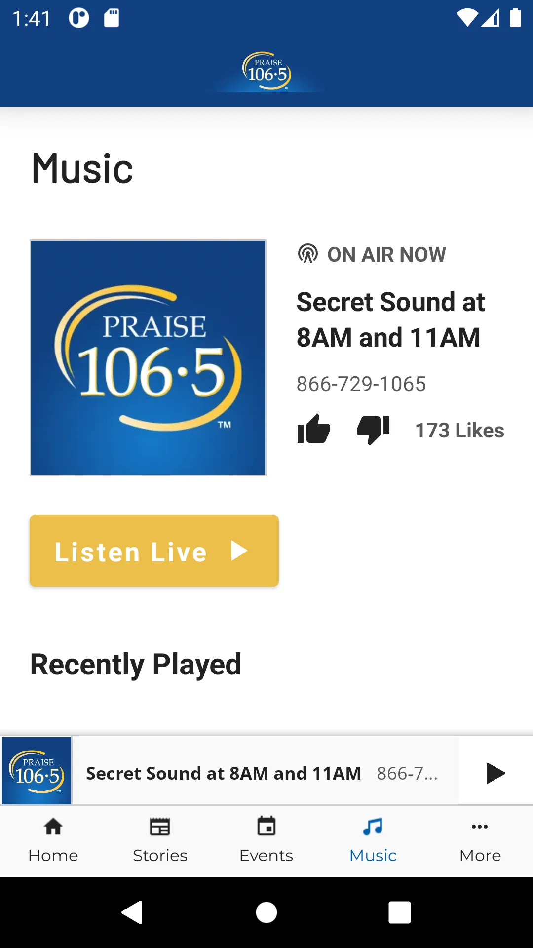 PRAISE 106.5 | Indus Appstore | Screenshot