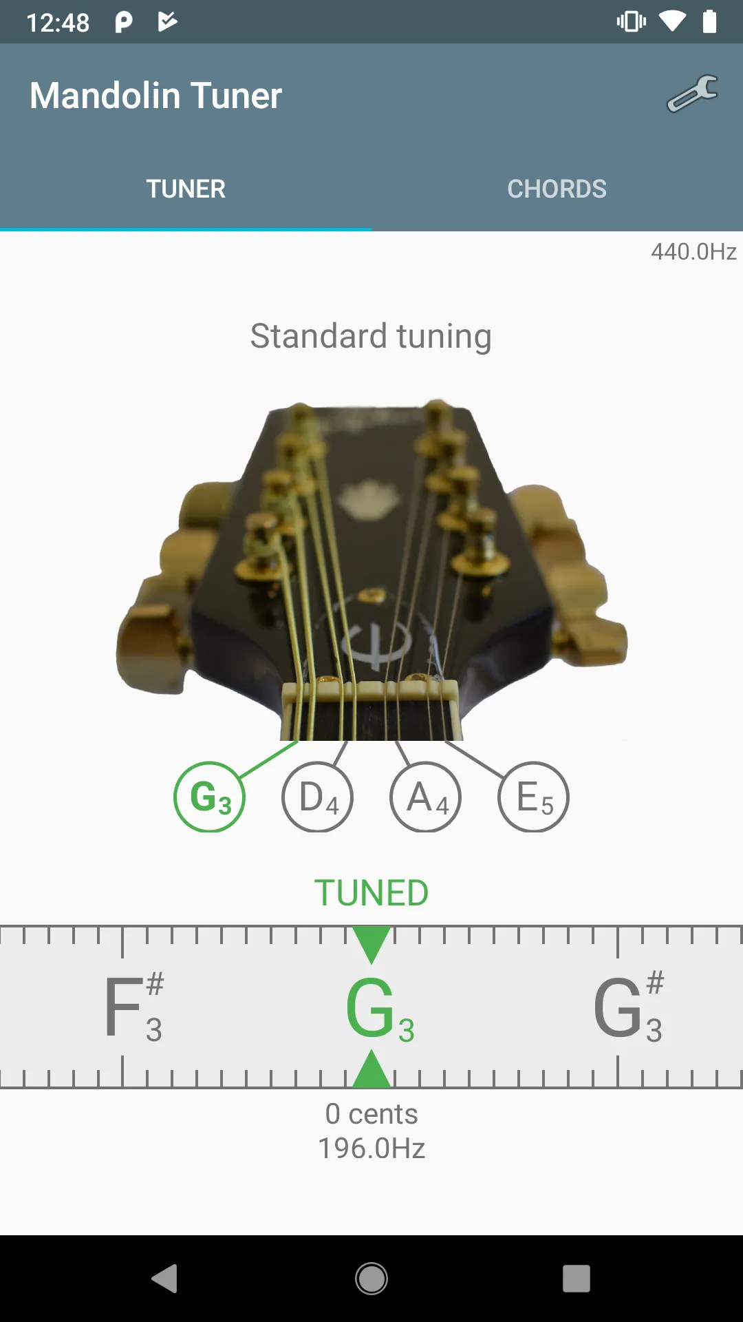 Mandolin Tuner | Indus Appstore | Screenshot