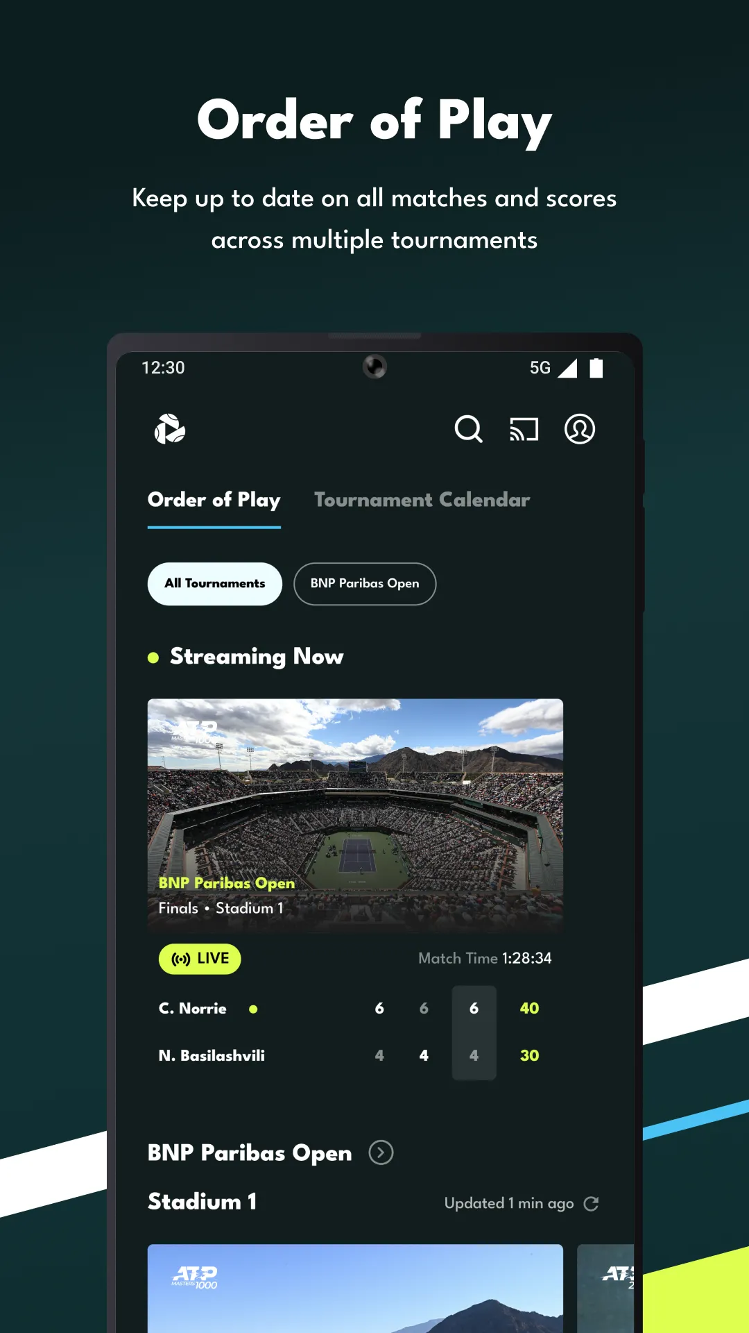 Tennis TV - Live Streaming | Indus Appstore | Screenshot