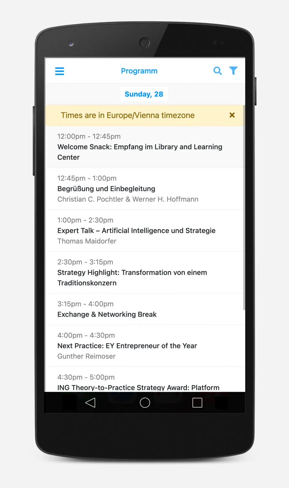 Wiener Strategieforum | Indus Appstore | Screenshot