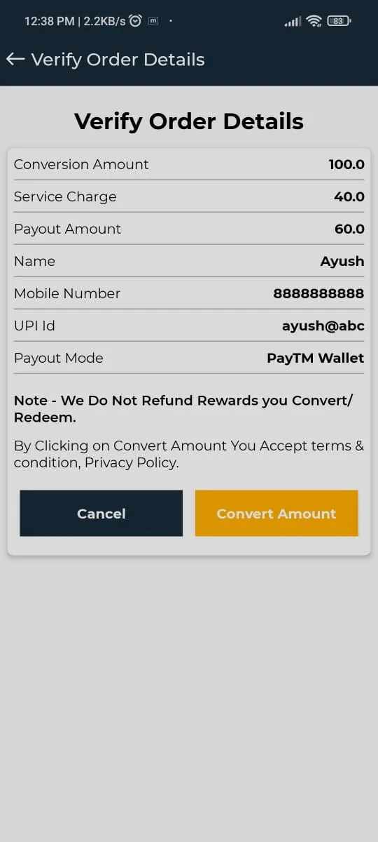 Reward Converter Redeem FlipR | Indus Appstore | Screenshot