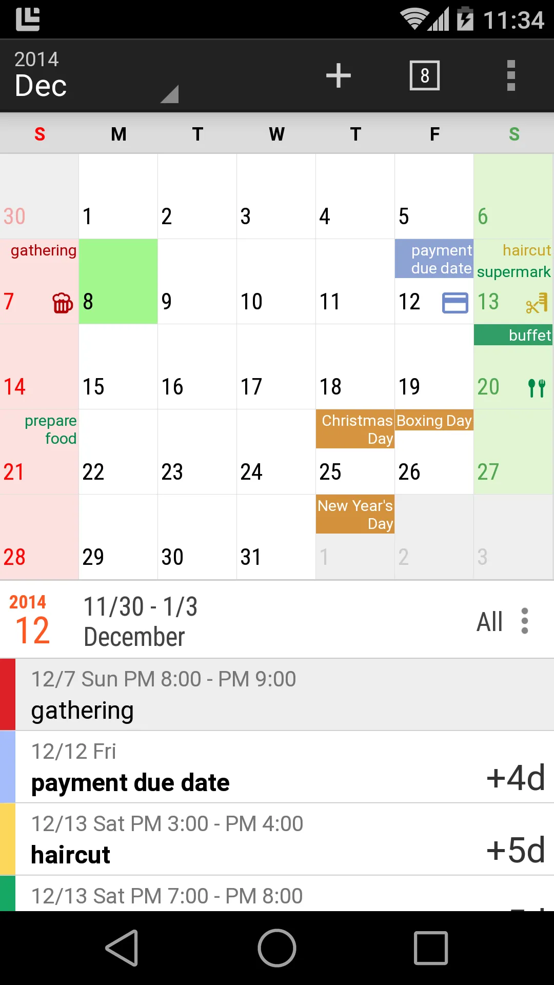 Calendar N | Indus Appstore | Screenshot