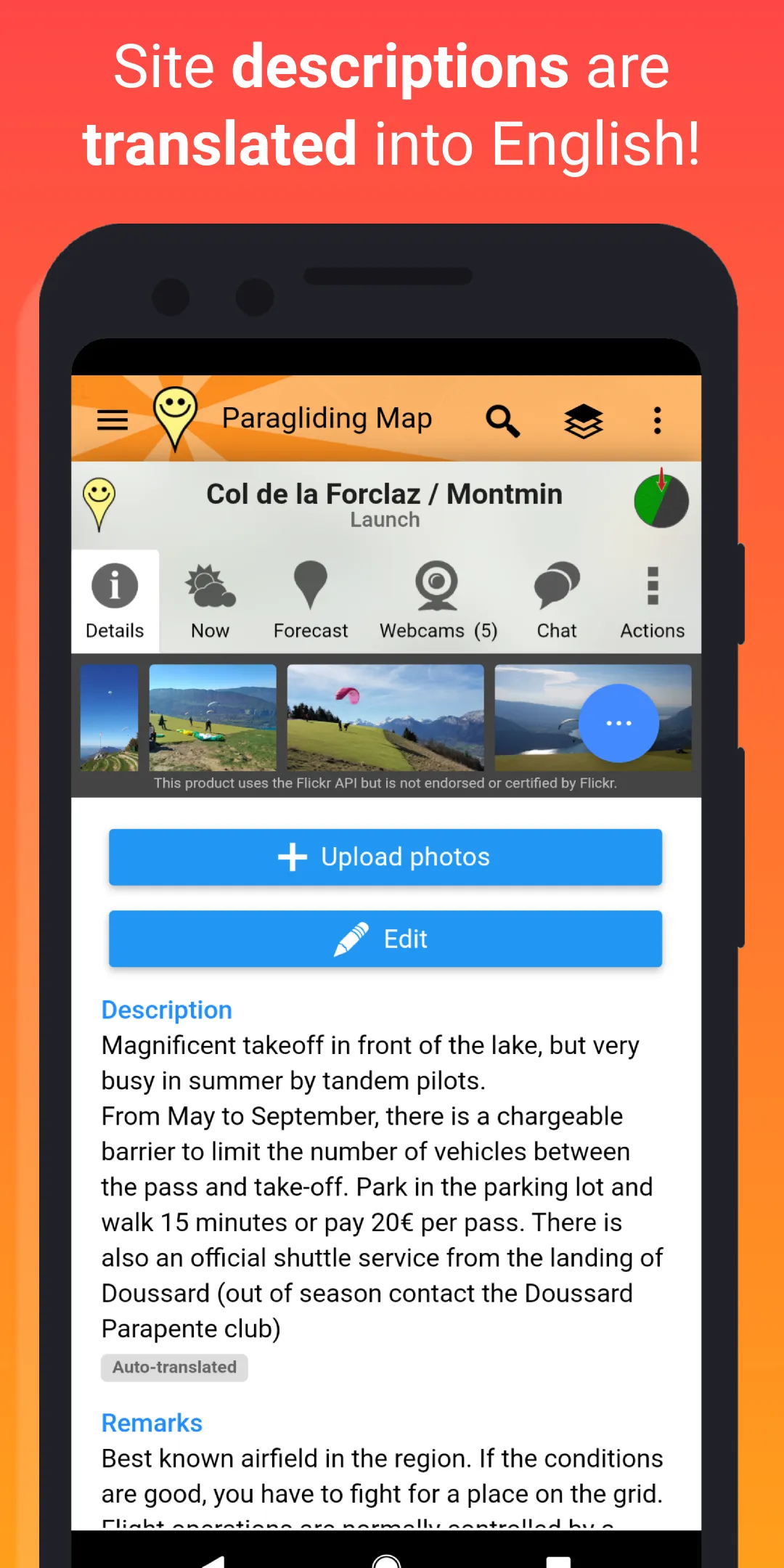 Paragliding Map | Indus Appstore | Screenshot