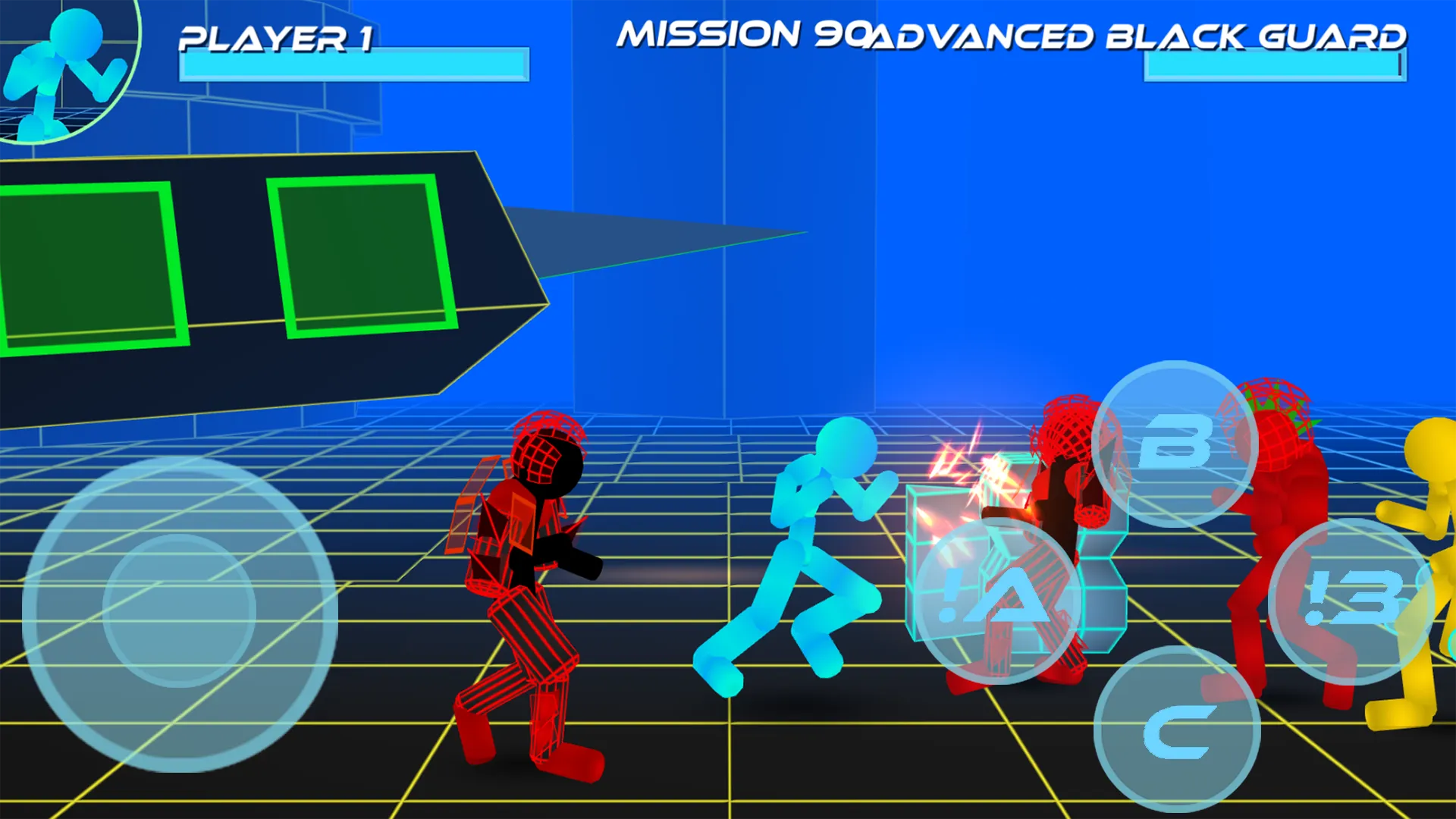 Stickman Neon Street Fighting | Indus Appstore | Screenshot