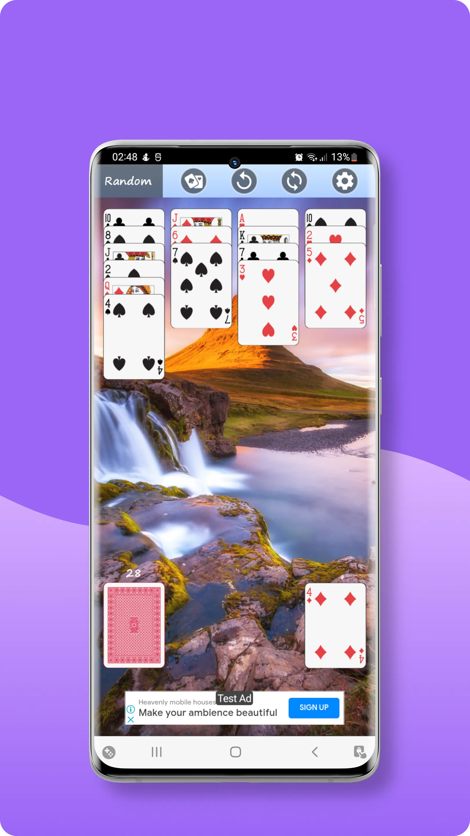 Aces Up Solitaire Card Game | Indus Appstore | Screenshot