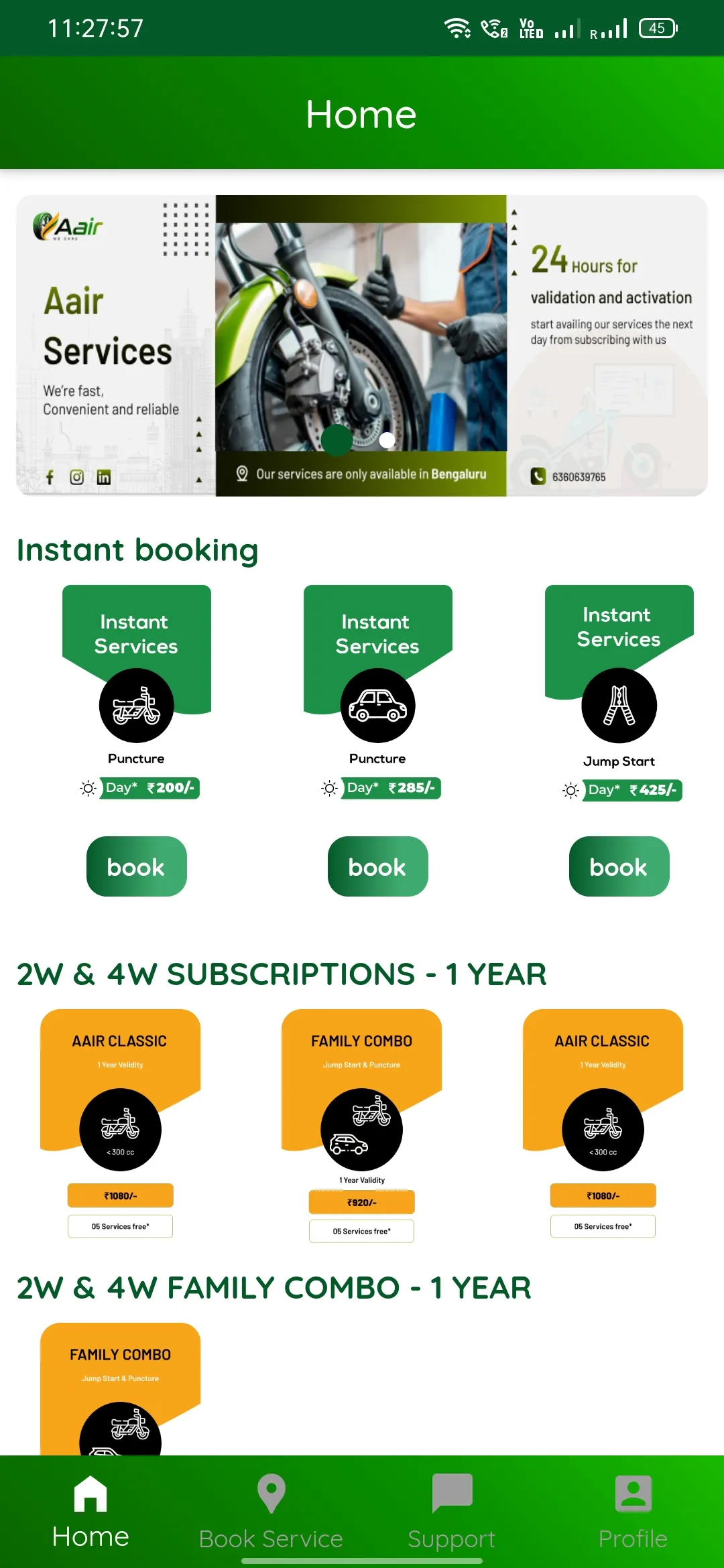 AAIR-Bike and Car Services | Indus Appstore | Screenshot