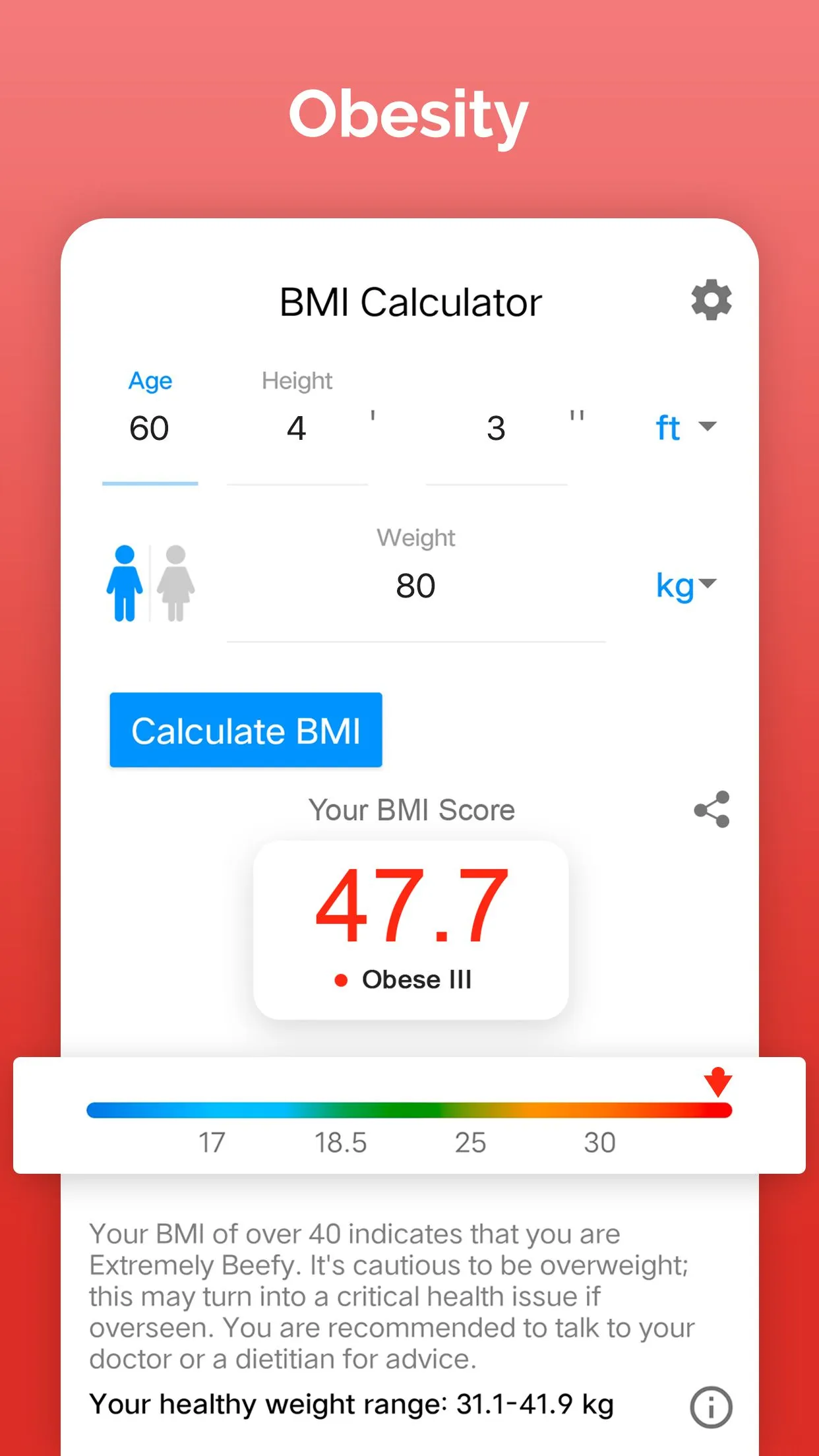 BMI Calculator | Indus Appstore | Screenshot