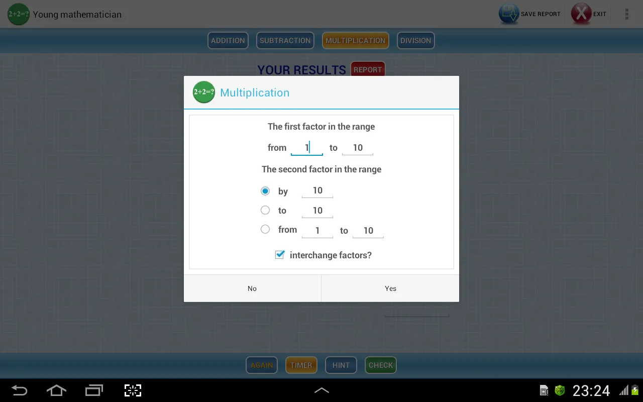 Young mathematician | Indus Appstore | Screenshot