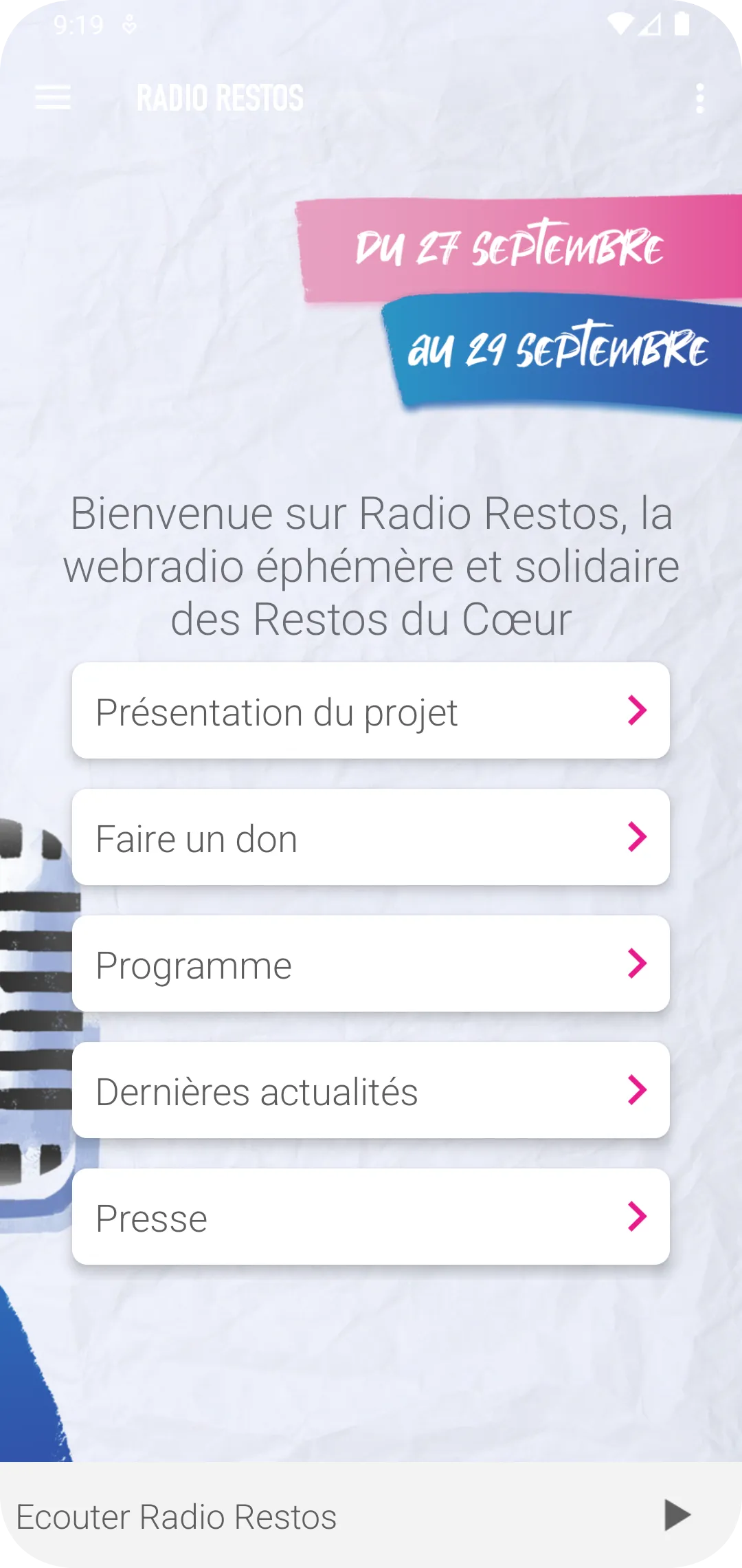 Radio Restos | Indus Appstore | Screenshot