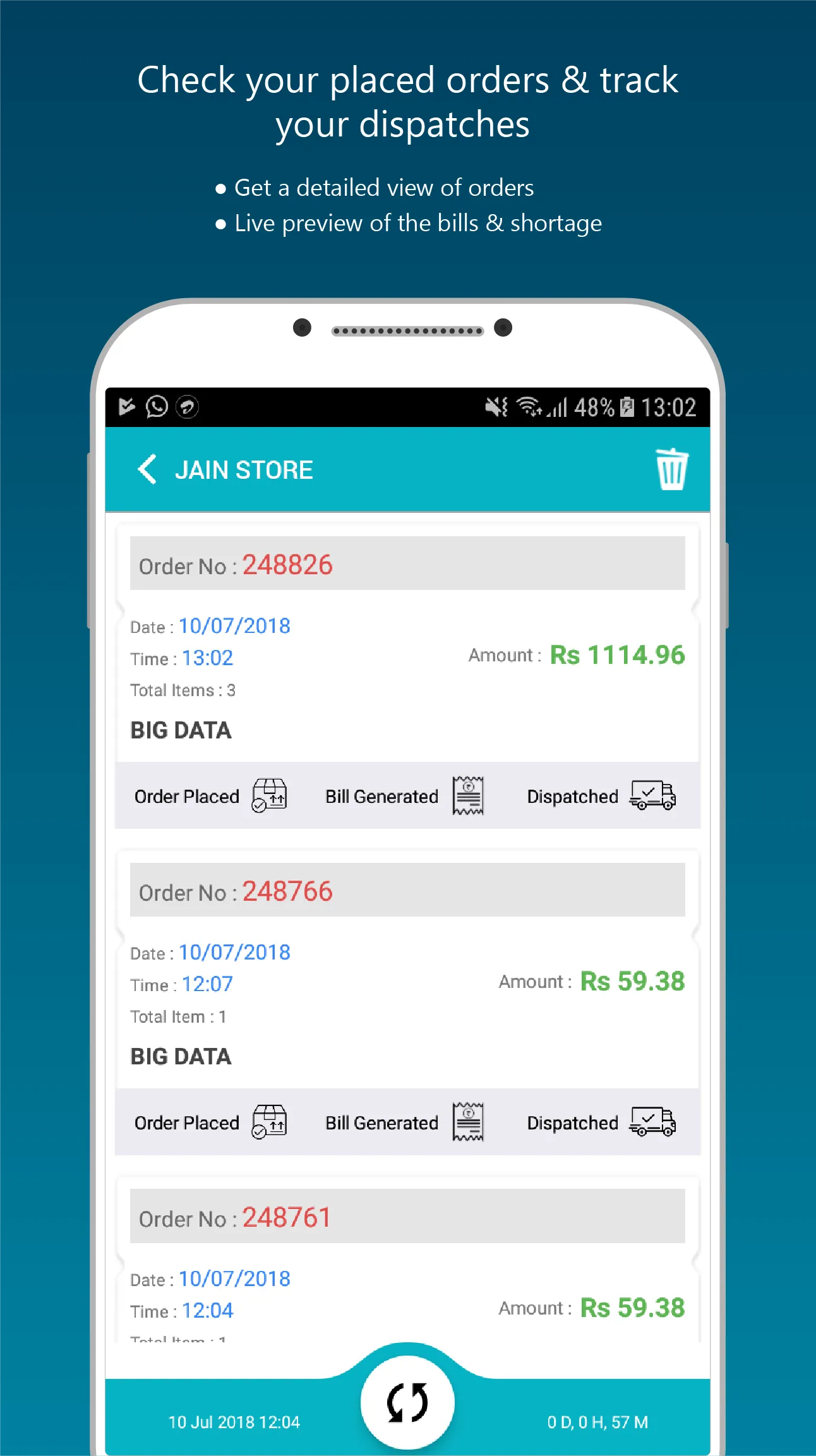 eRetail - B2B Order & Payment | Indus Appstore | Screenshot