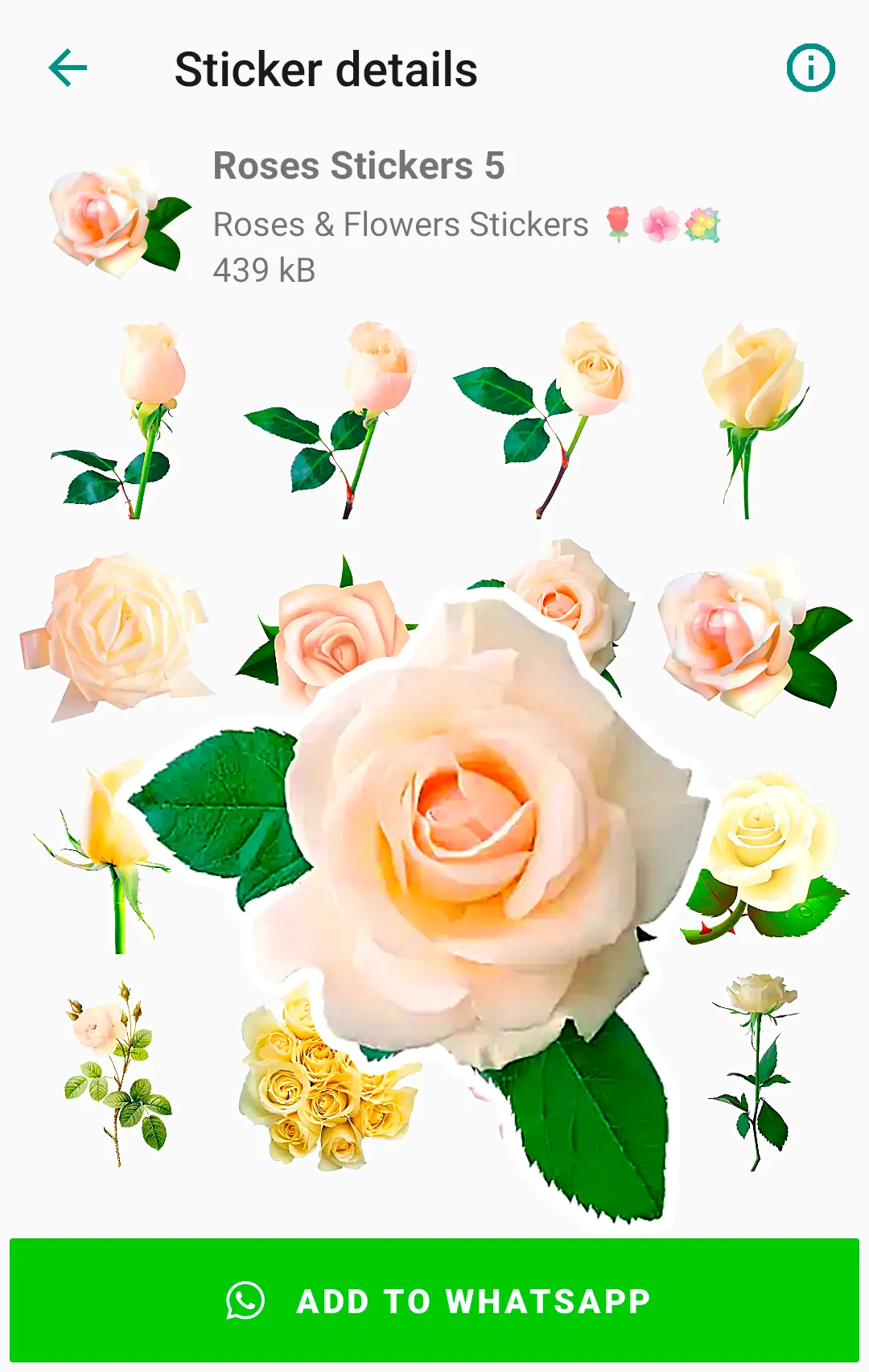 Roses Stickers for WhatsApp | Indus Appstore | Screenshot