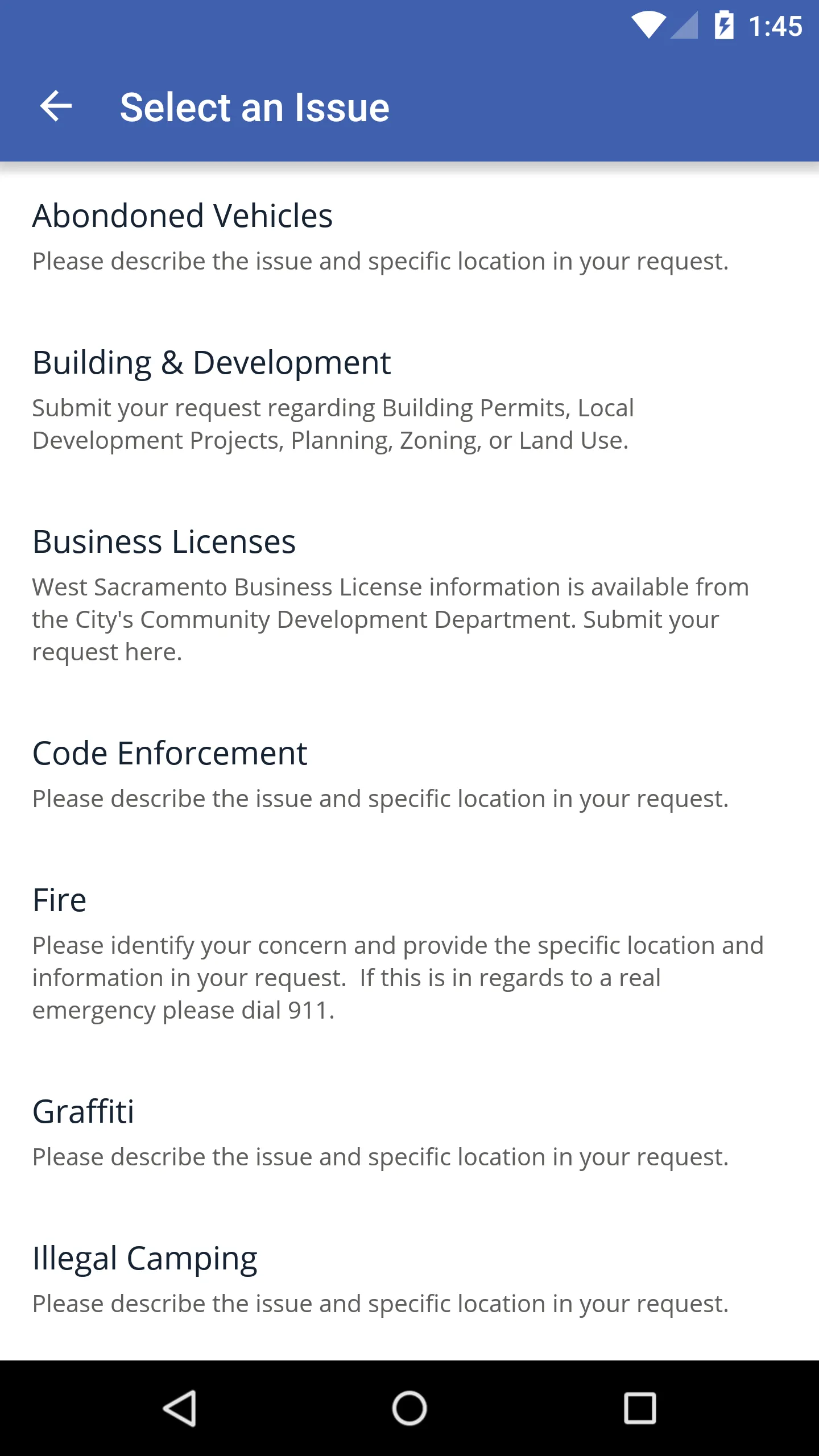 West Sacramento Connect | Indus Appstore | Screenshot