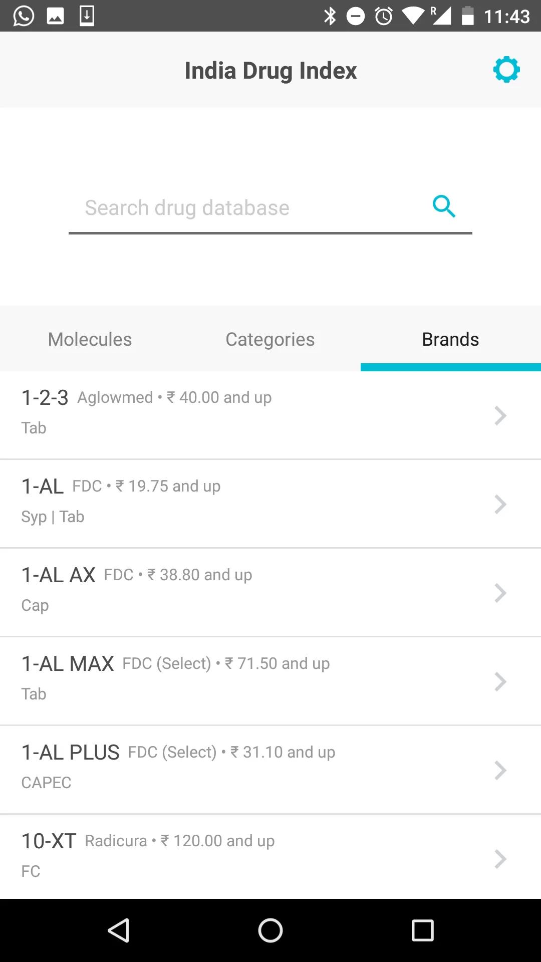 India Drug Index | Indus Appstore | Screenshot