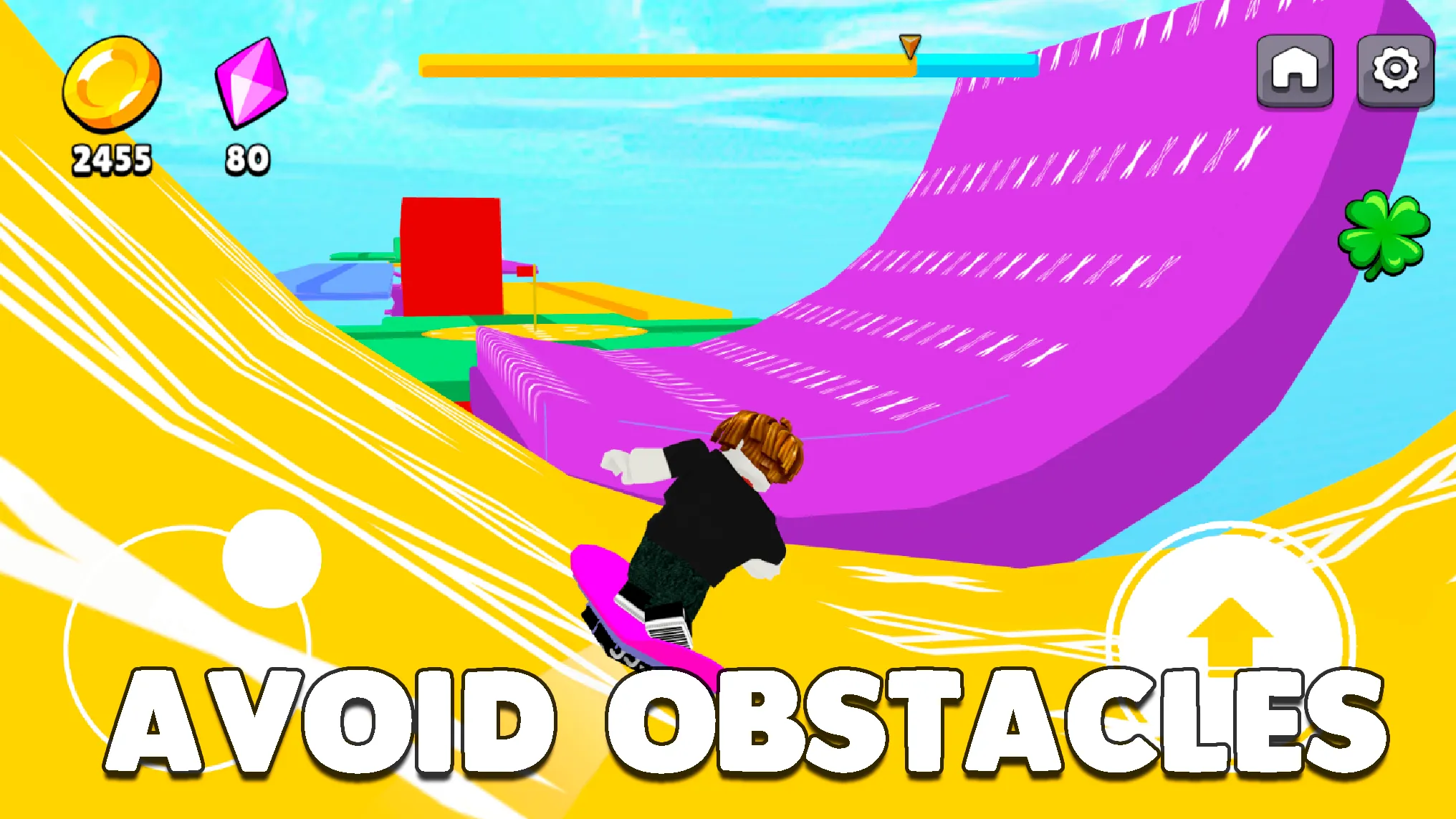 Obby Snowboard Parkour Racing | Indus Appstore | Screenshot