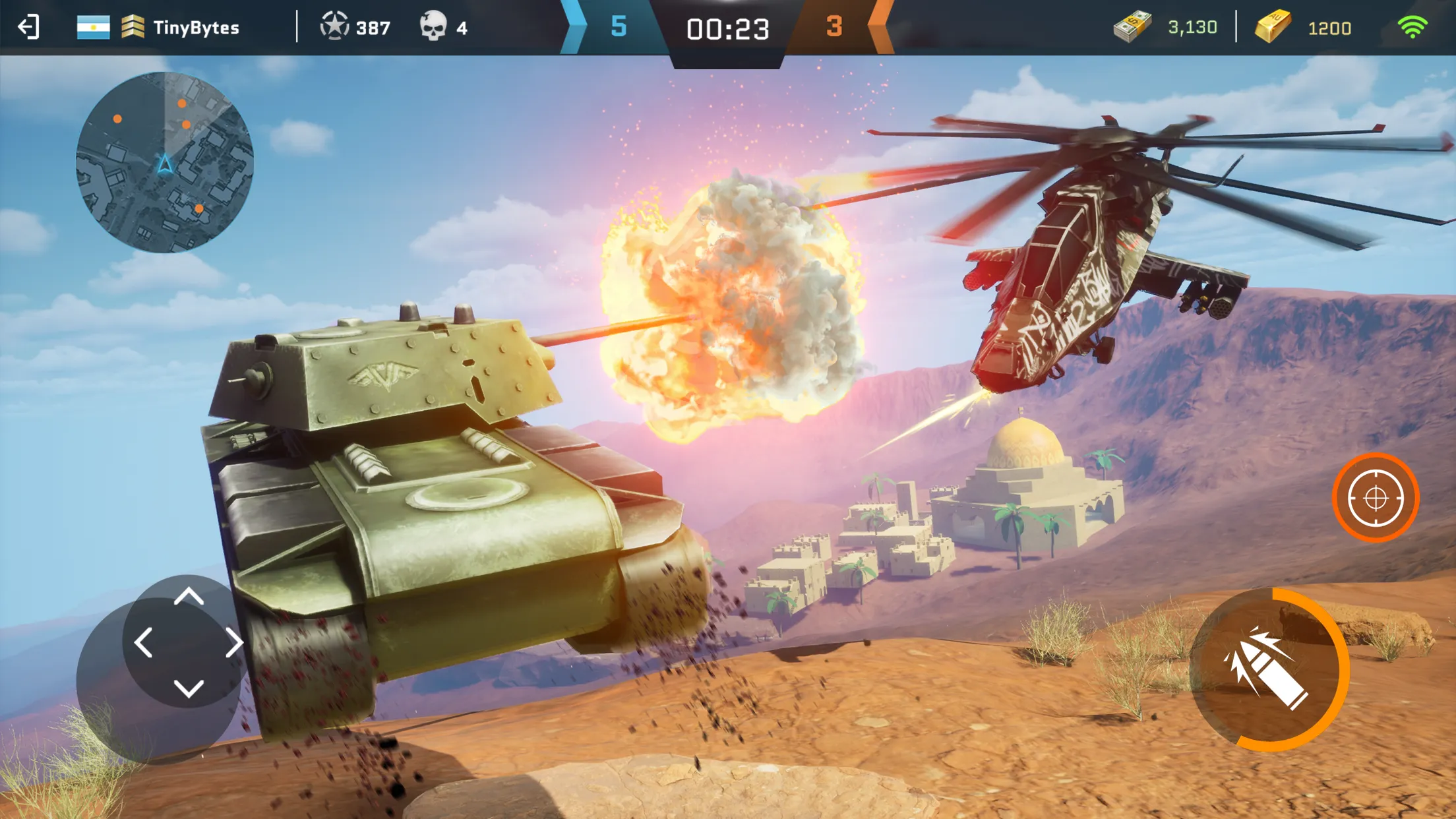 Massive Warfare: Tanks PvP War | Indus Appstore | Screenshot