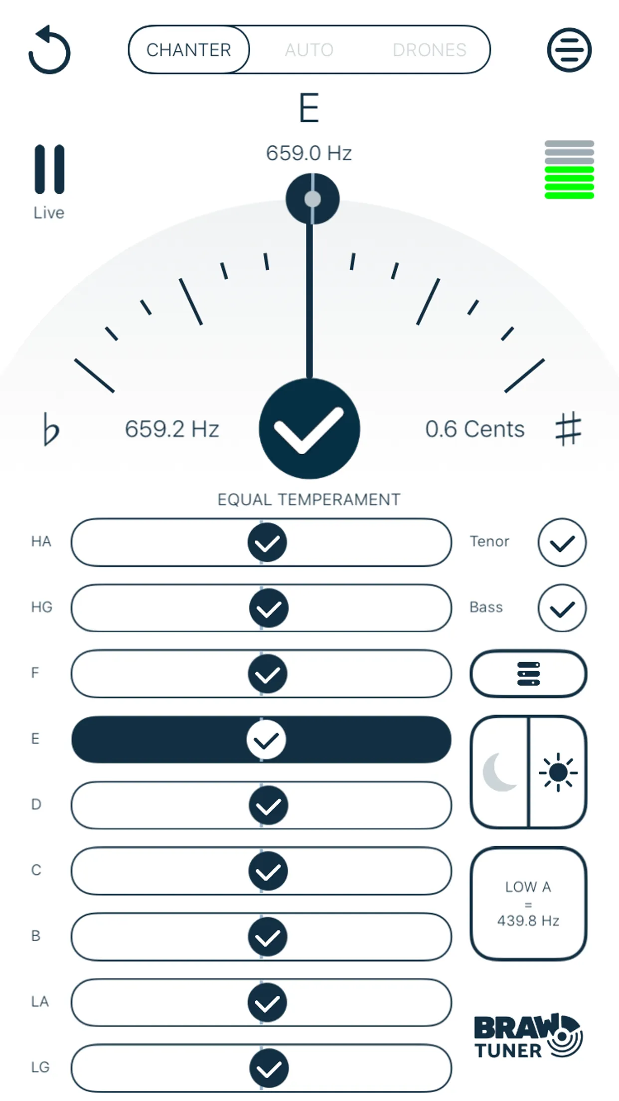 Braw Bagpipe Tuner | Indus Appstore | Screenshot