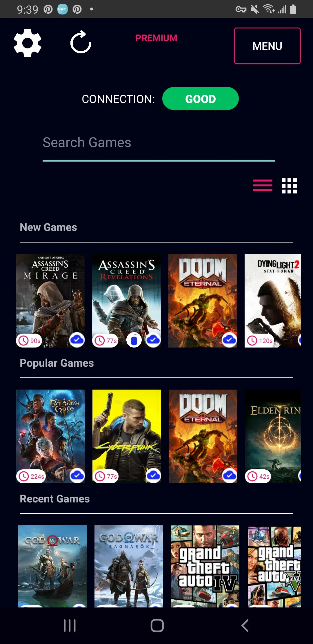 Nebula: Cloud Gaming | Indus Appstore | Screenshot