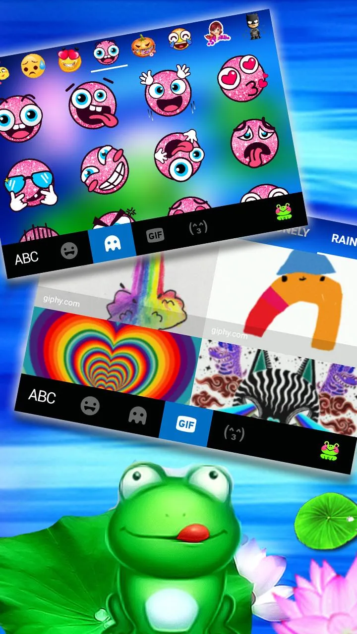 Cute Frog 3D Keyboard Backgrou | Indus Appstore | Screenshot