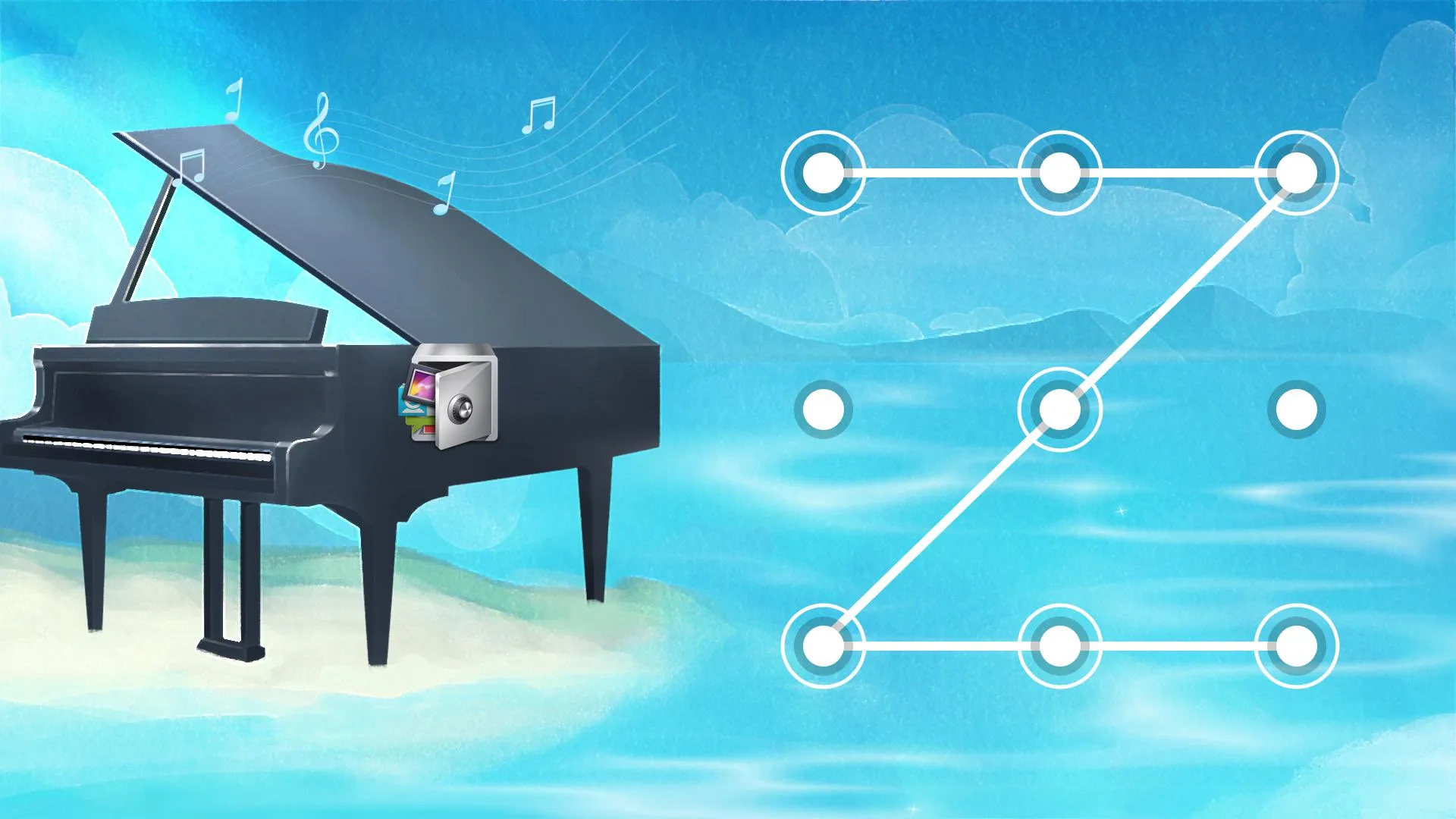 AppLock Live Theme Piano | Indus Appstore | Screenshot