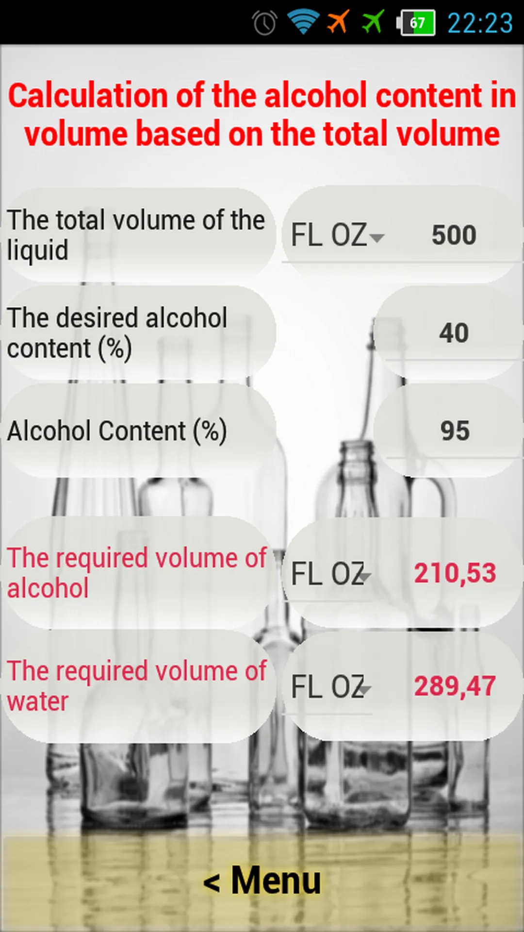 Alcohol Calculator | Indus Appstore | Screenshot