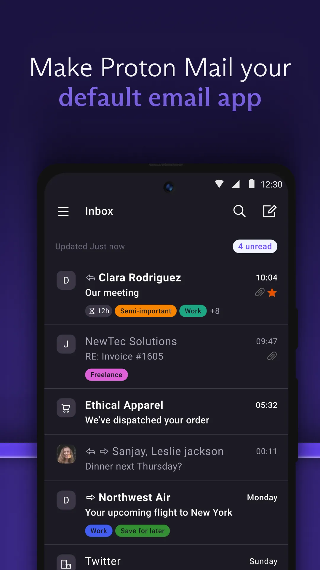 Proton Mail: Encrypted Email | Indus Appstore | Screenshot