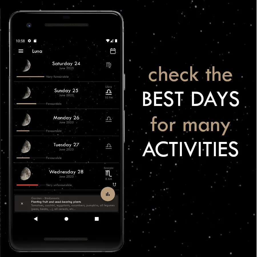 Luna - Moon Calendar | Indus Appstore | Screenshot