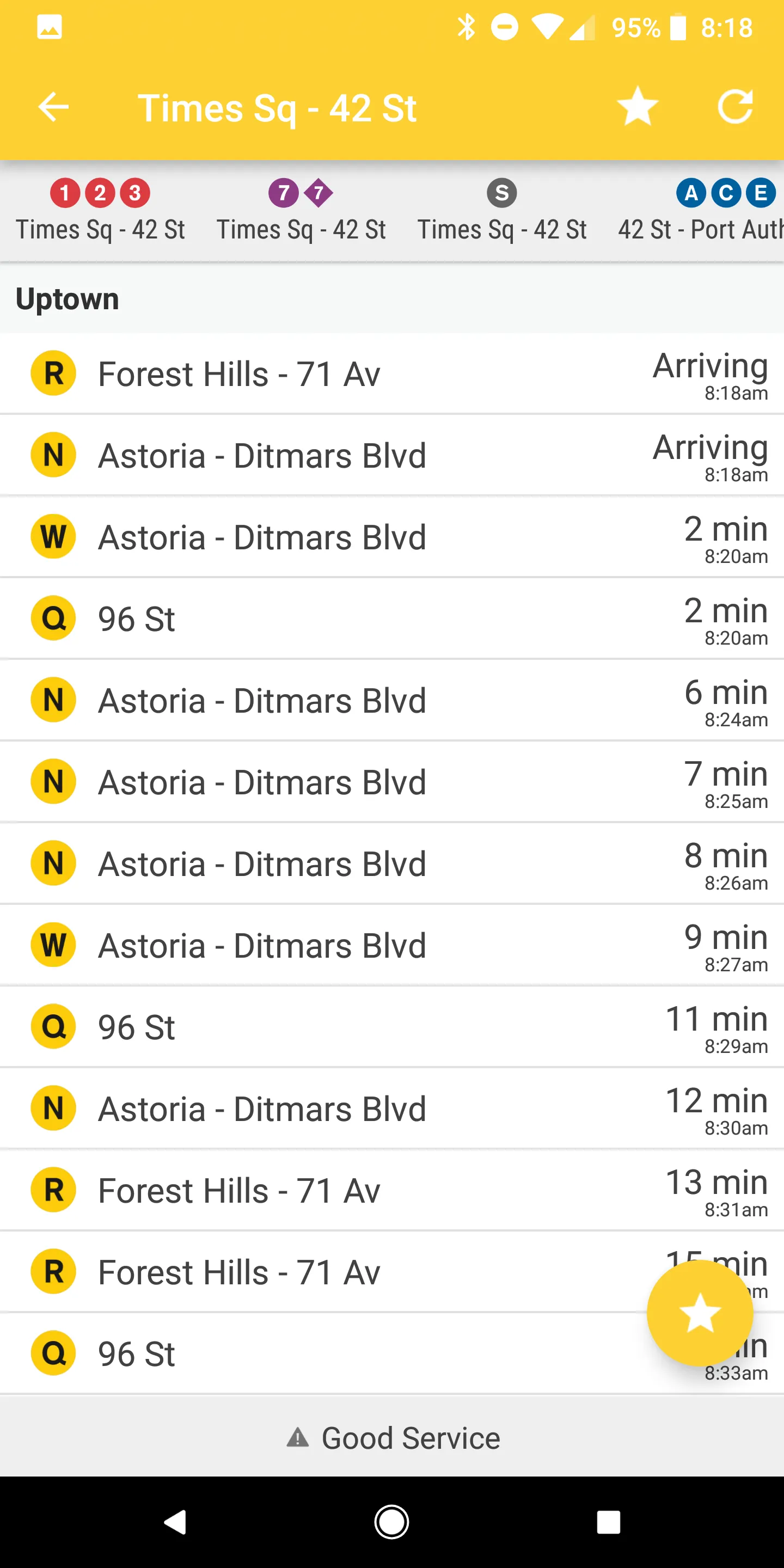 FastTimes: NYC Train/CitiBike | Indus Appstore | Screenshot