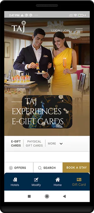 Taj Hotels Resorts and Palaces | Indus Appstore | Screenshot