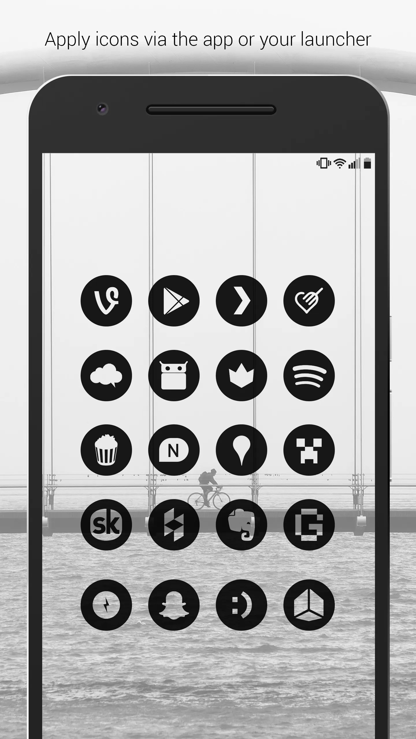 Dark Void - Black Circle Icons | Indus Appstore | Screenshot