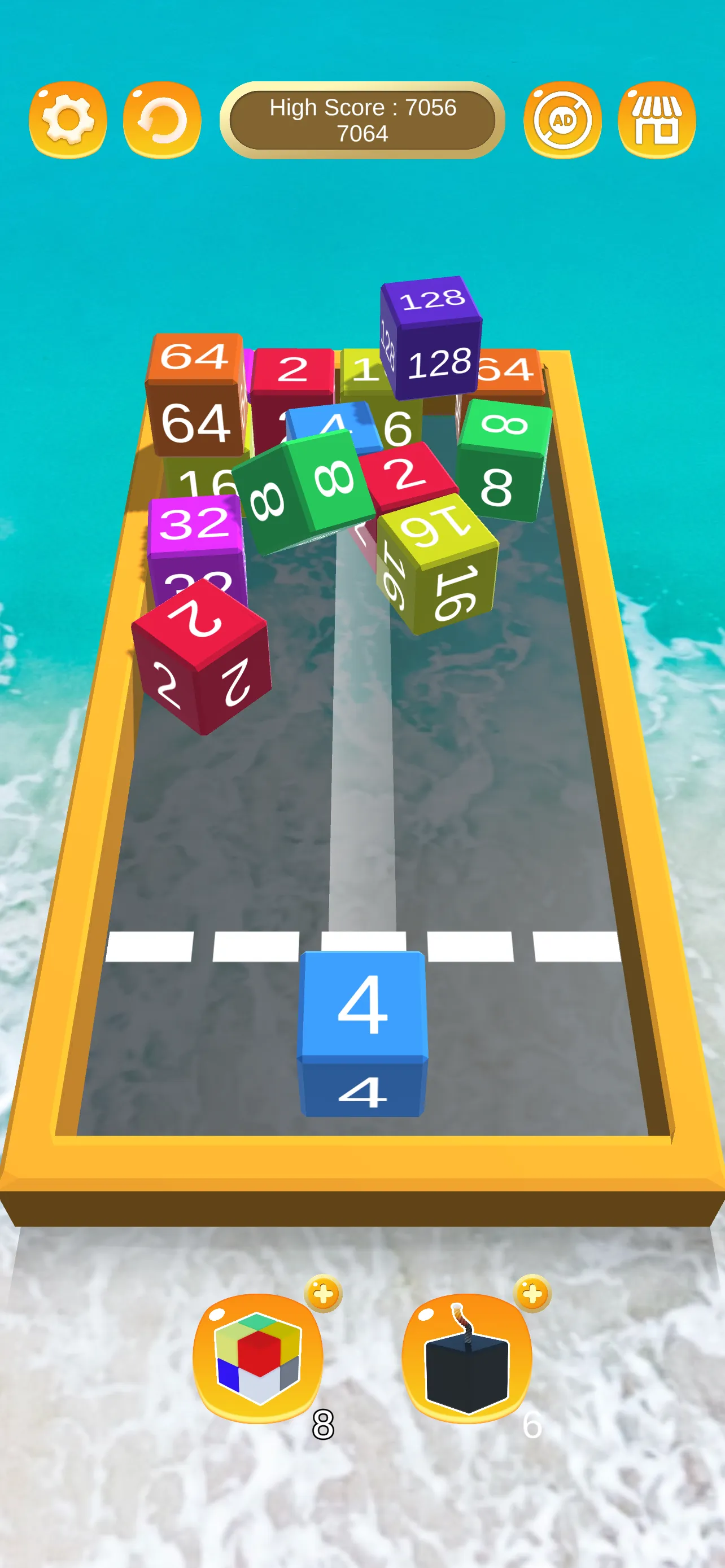 Chain Cube Merge: 2048 3D Game | Indus Appstore | Screenshot