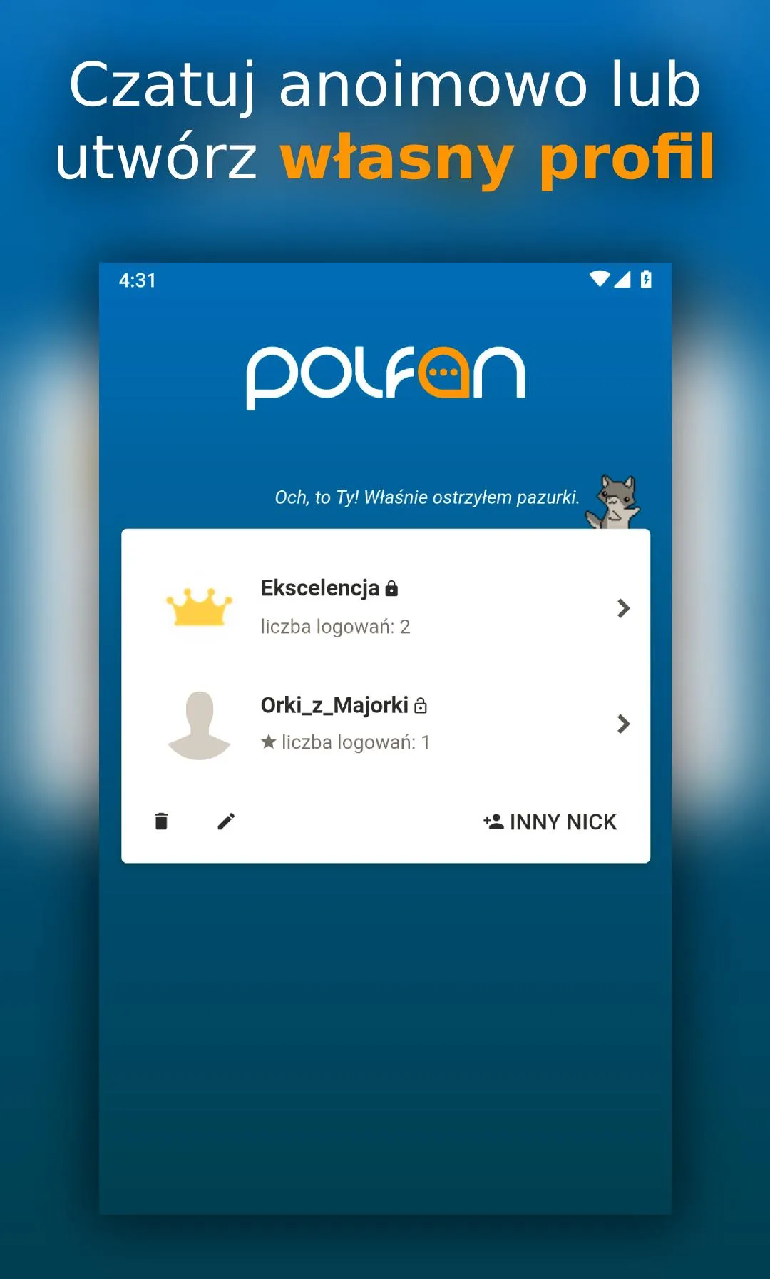 Polfan - chat, czat online | Indus Appstore | Screenshot