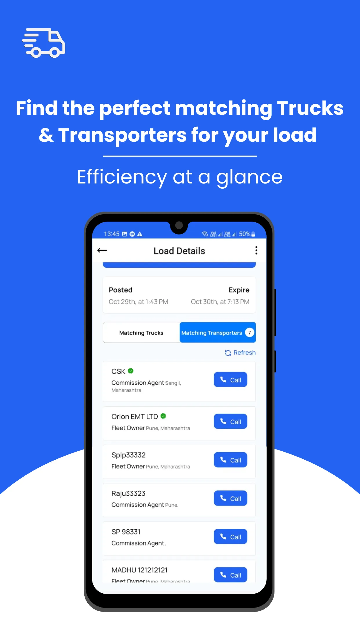 EMT - Find Trucks, Find Loads | Indus Appstore | Screenshot