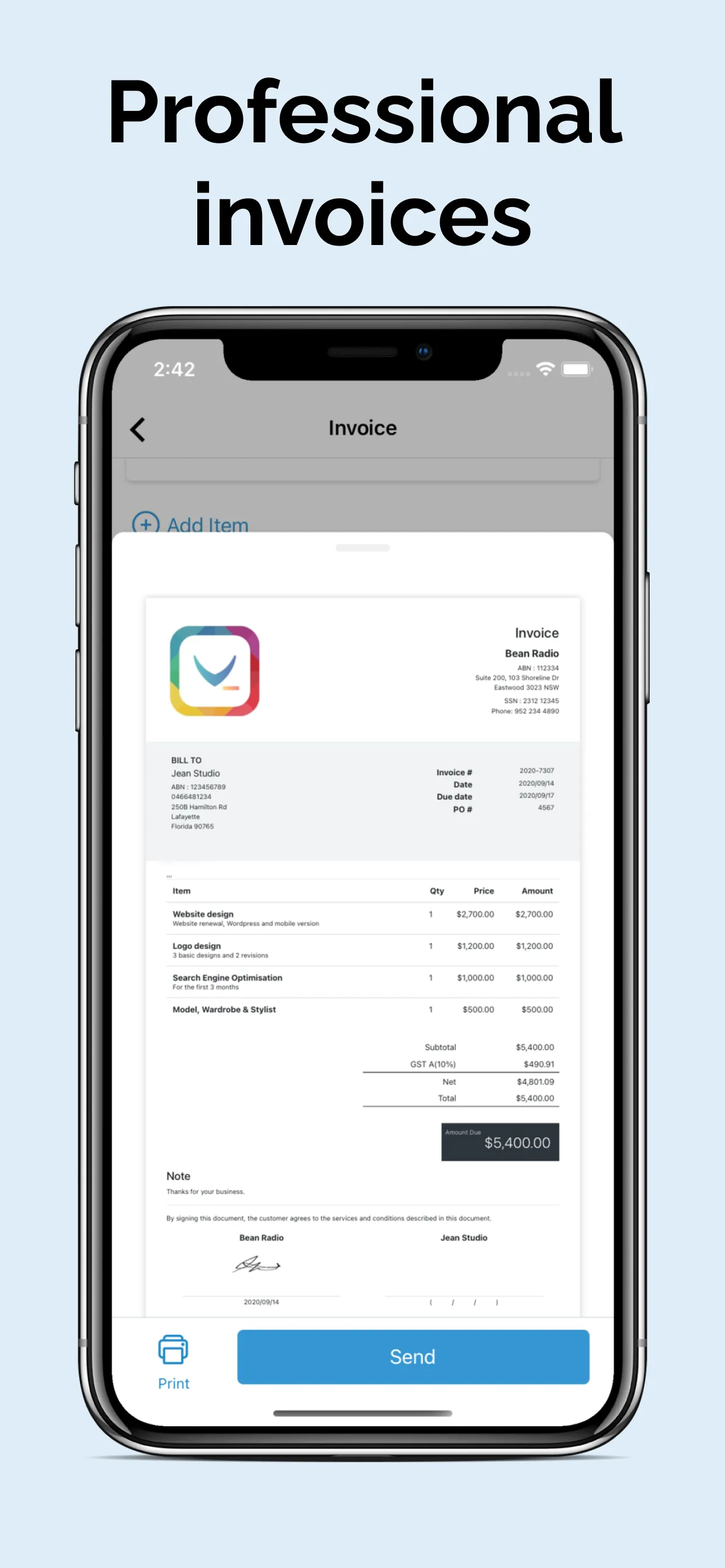 Invoice Maker & Estimate App | Indus Appstore | Screenshot